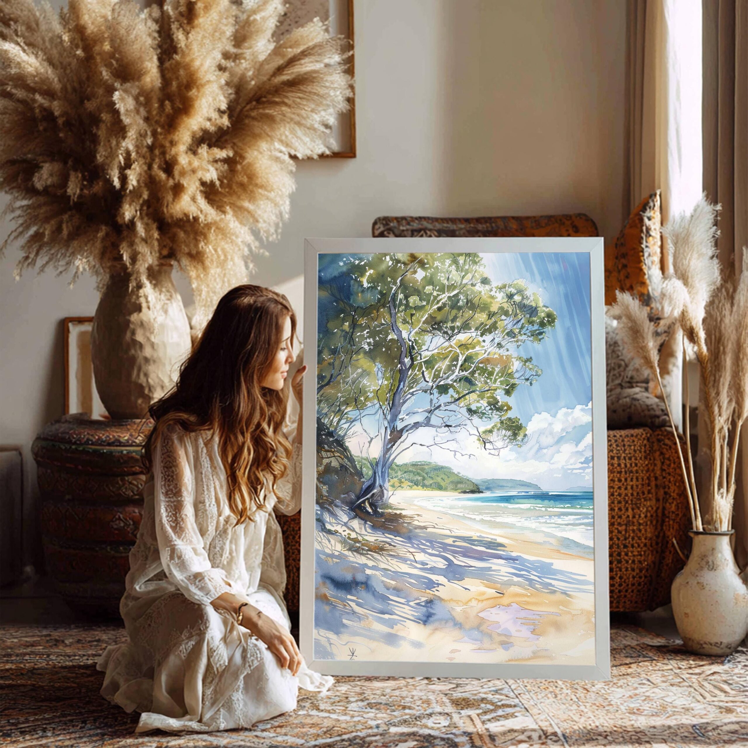 K'Gari Fraser Island Australia Watercolor Print: Travel Art Poster - Image 6