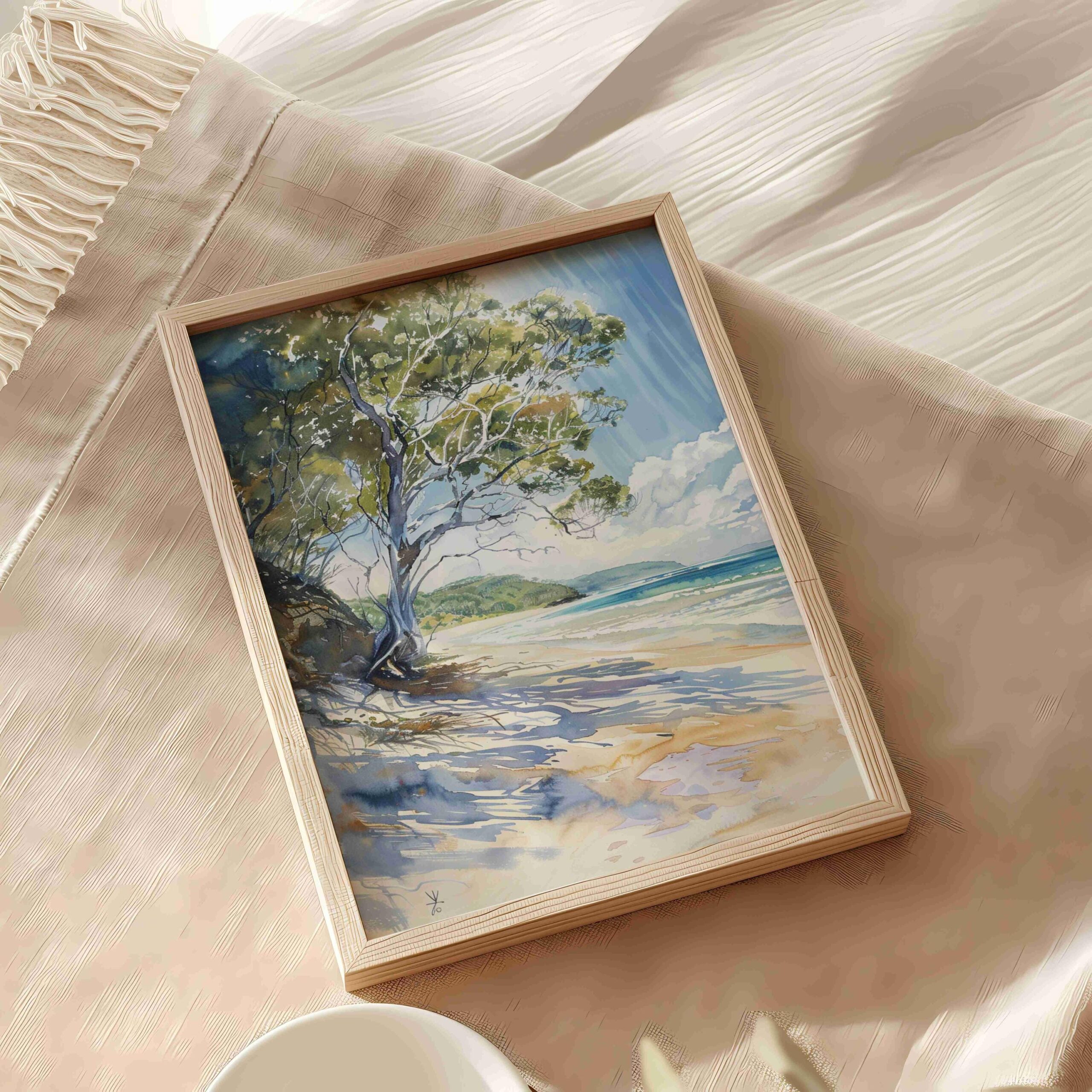 K'Gari Fraser Island Australia Watercolor Print: Travel Art Poster - Image 5