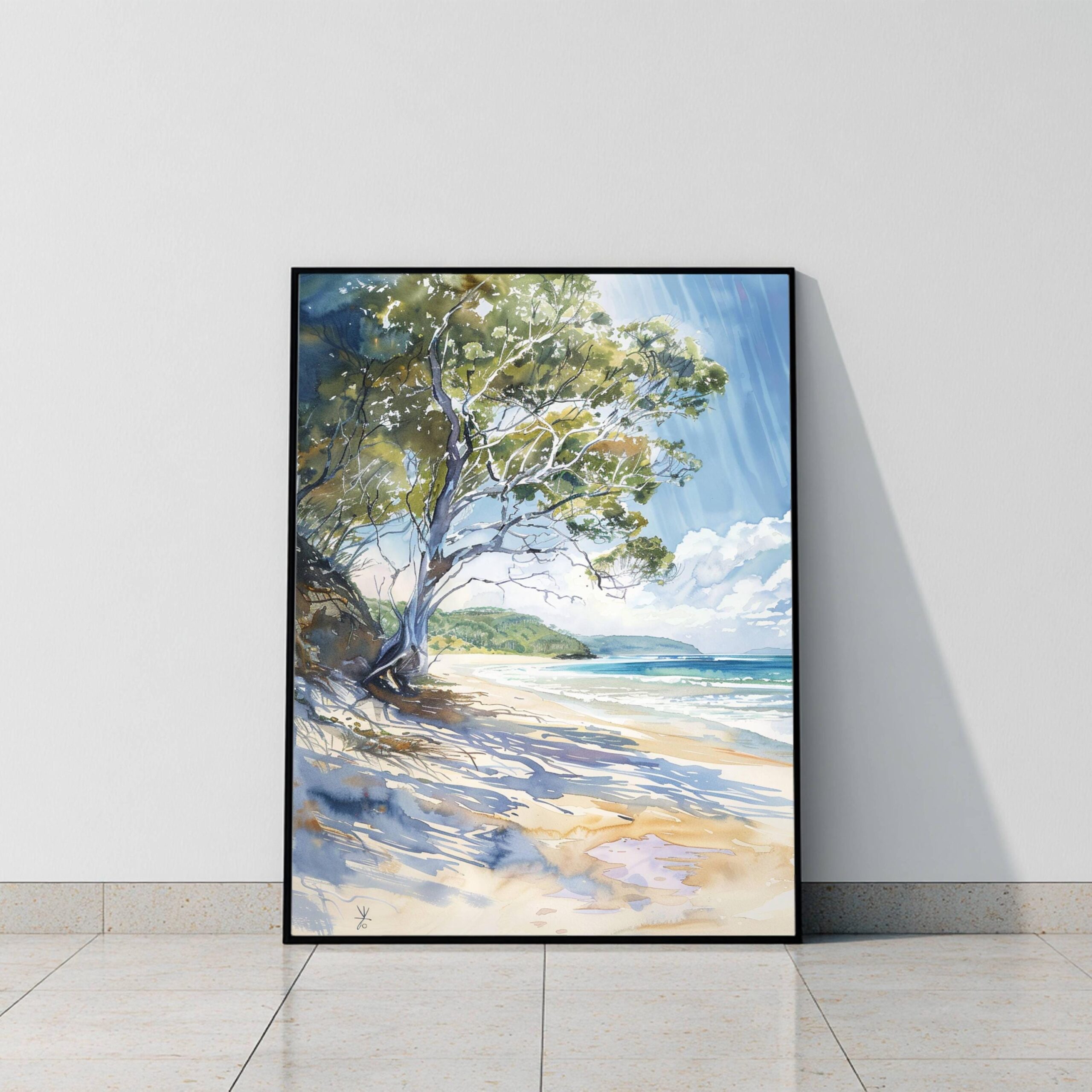 K'Gari Fraser Island Australia Watercolor Print: Travel Art Poster - Image 9