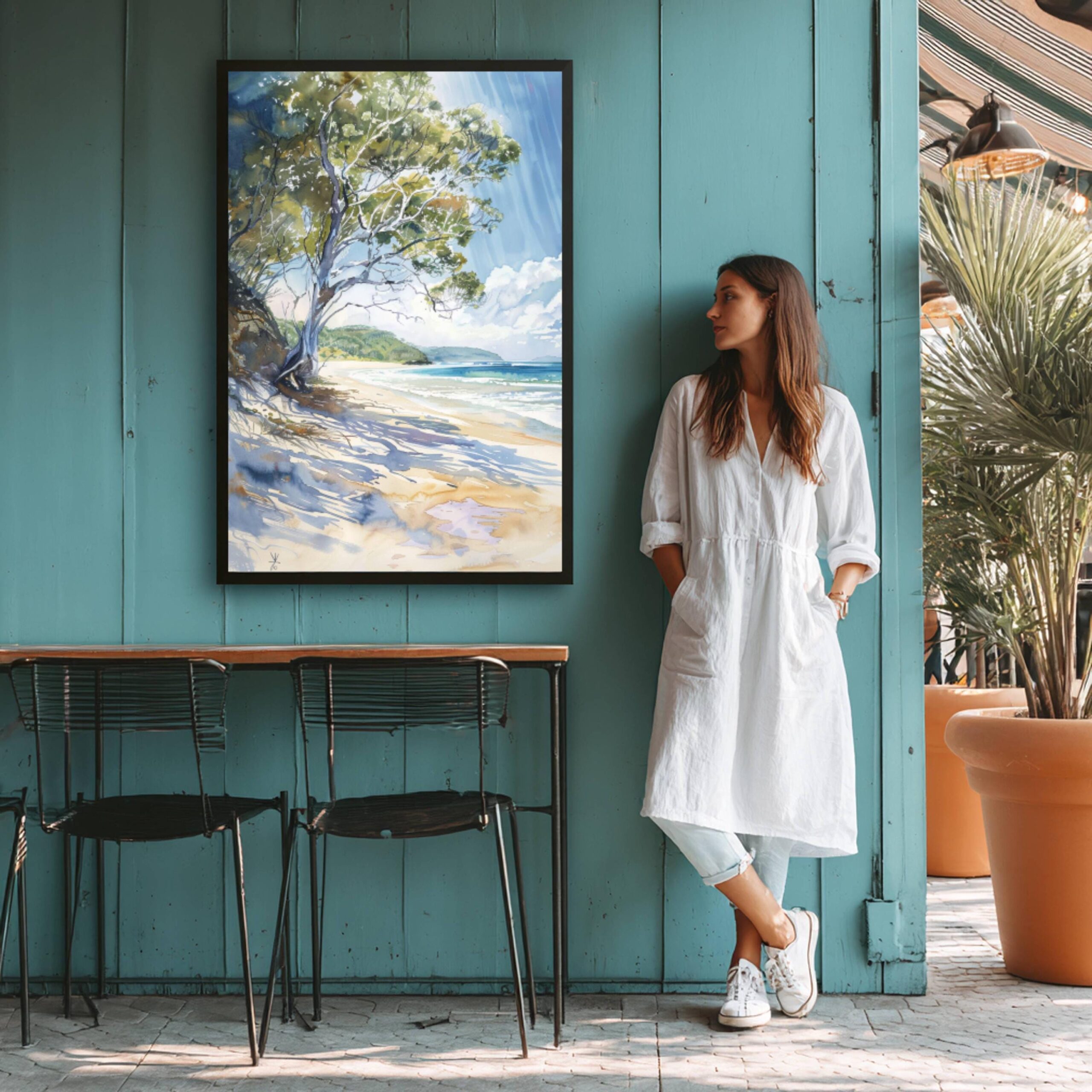 K'Gari Fraser Island Australia Watercolor Print: Travel Art Poster - Image 8