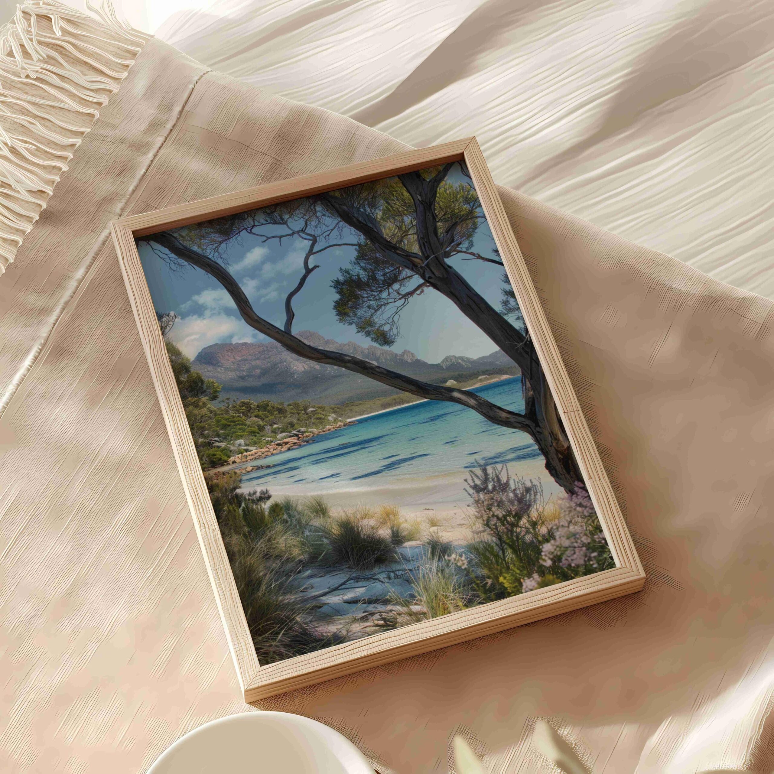 Wineglass Bay Australia Watercolor Print: Travel Art Poster - Image 5