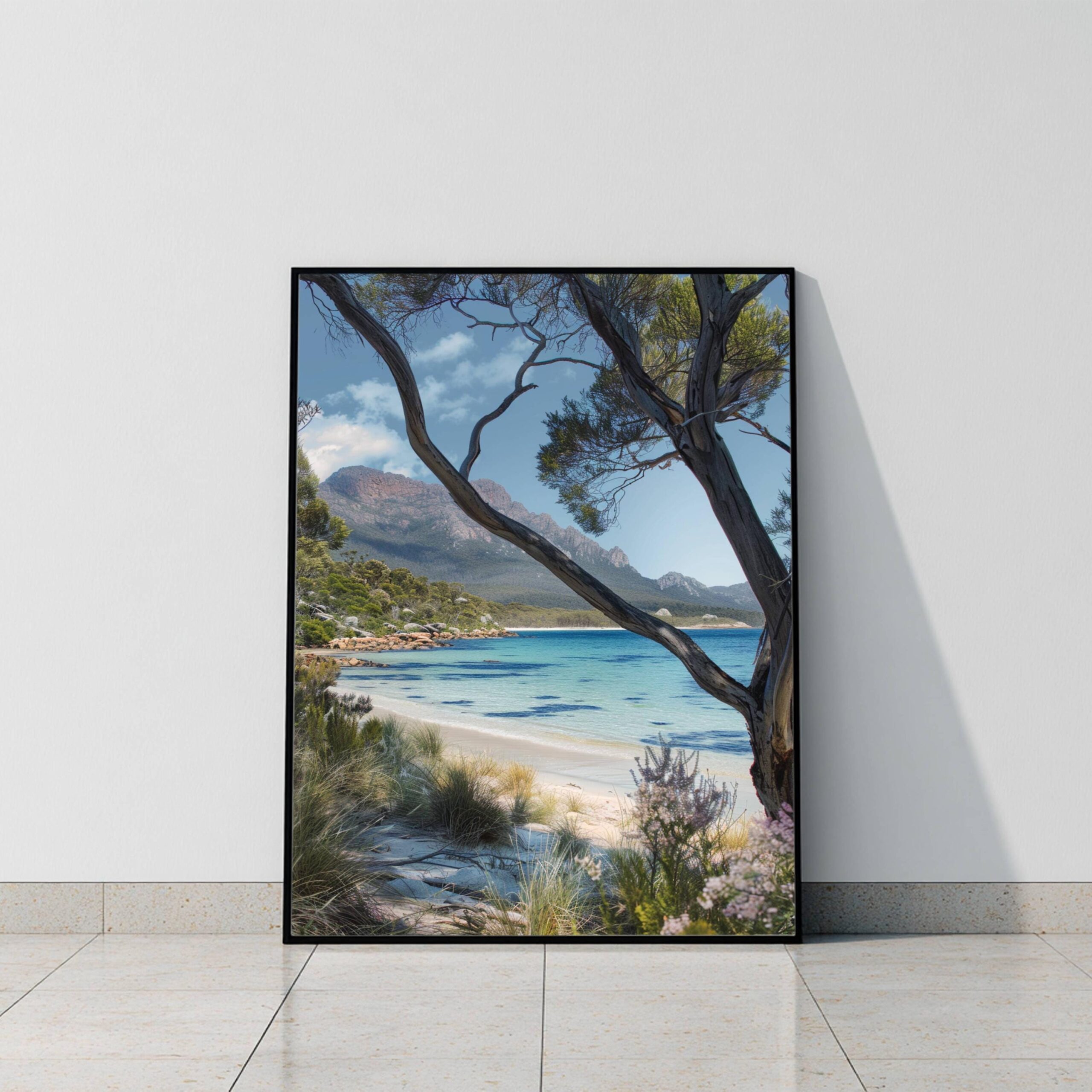 Wineglass Bay Australia Watercolor Print: Travel Art Poster - Image 9