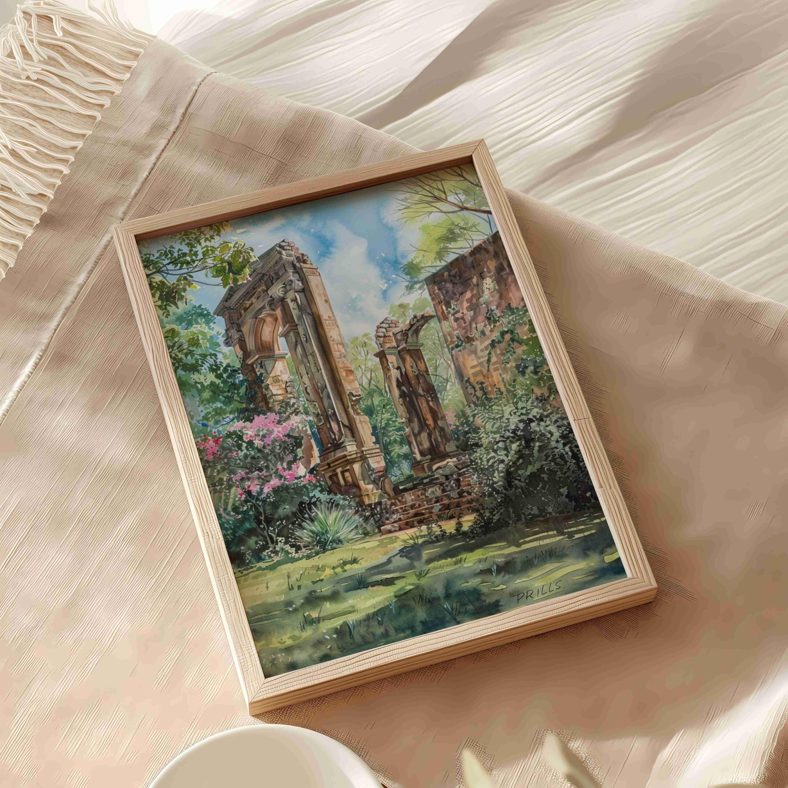 Paronella Park Australia Watercolor Print: Travel Art Poster - Image 5