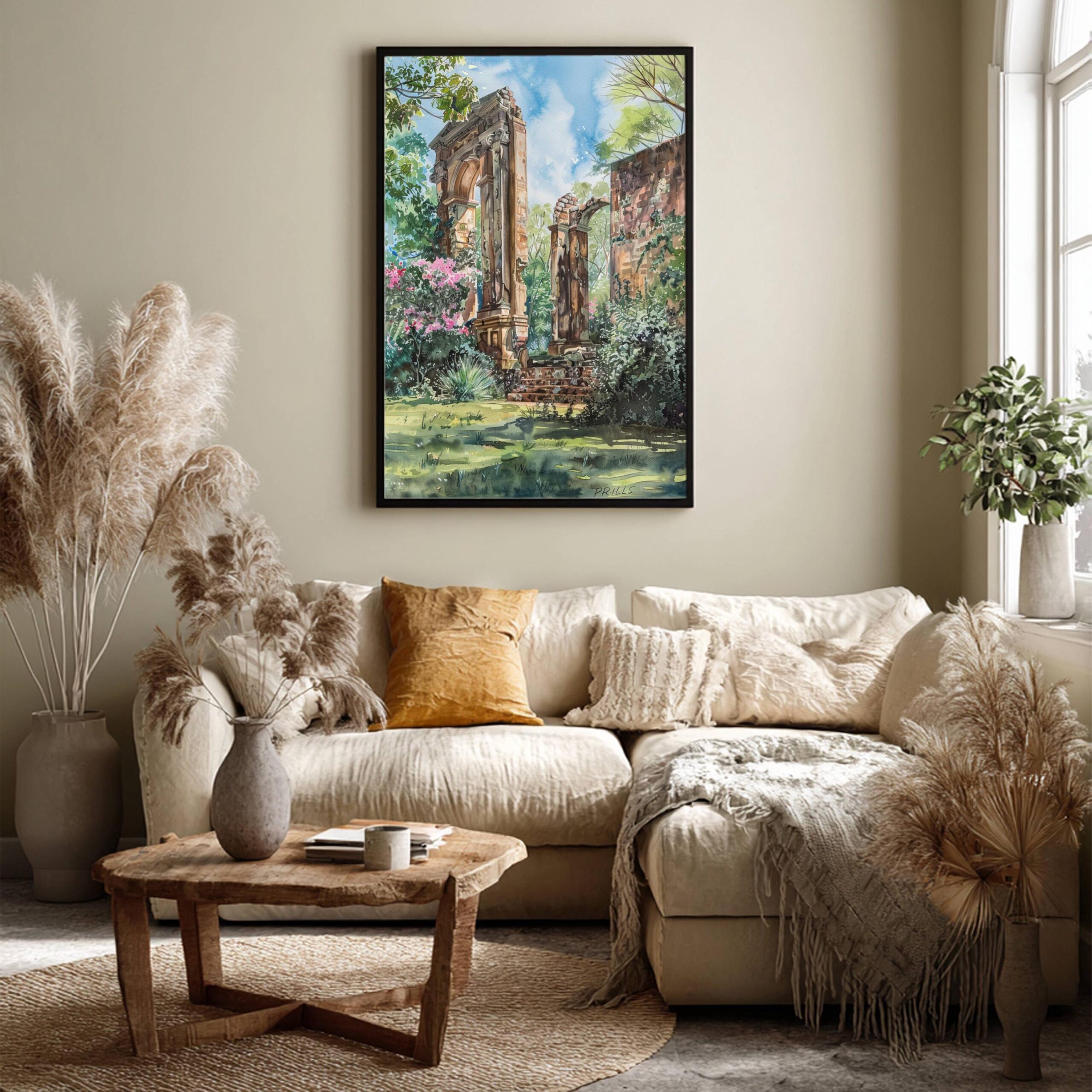 Paronella Park Australia Watercolor Print: Travel Art Poster - Image 3