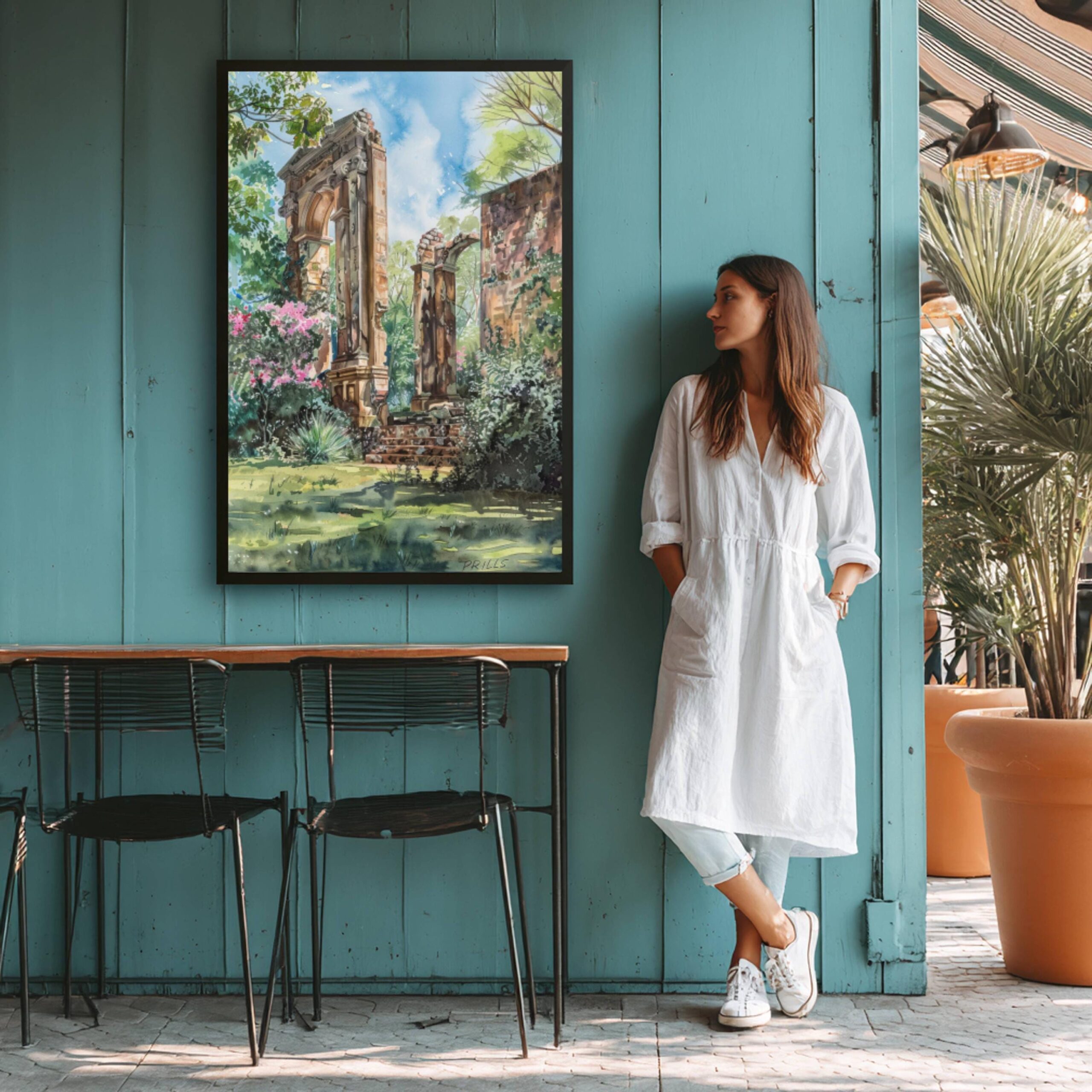 Paronella Park Australia Watercolor Print: Travel Art Poster - Image 8