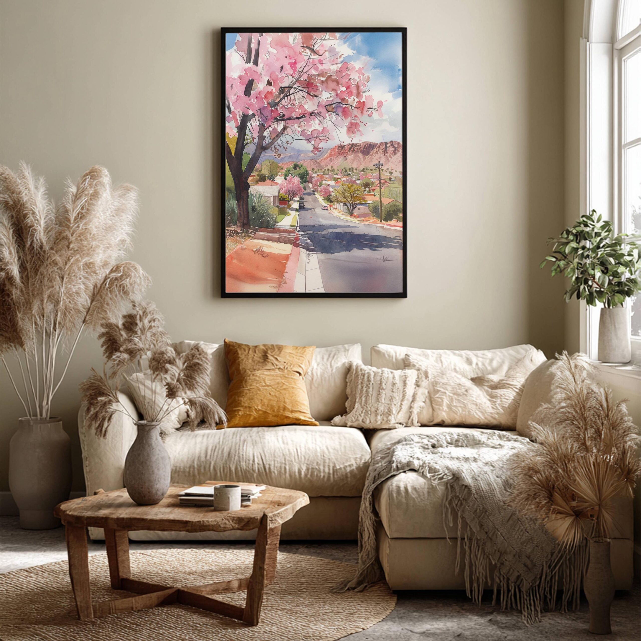 Alice Springs Australia Watercolor Print: Travel Art Poster - Image 3