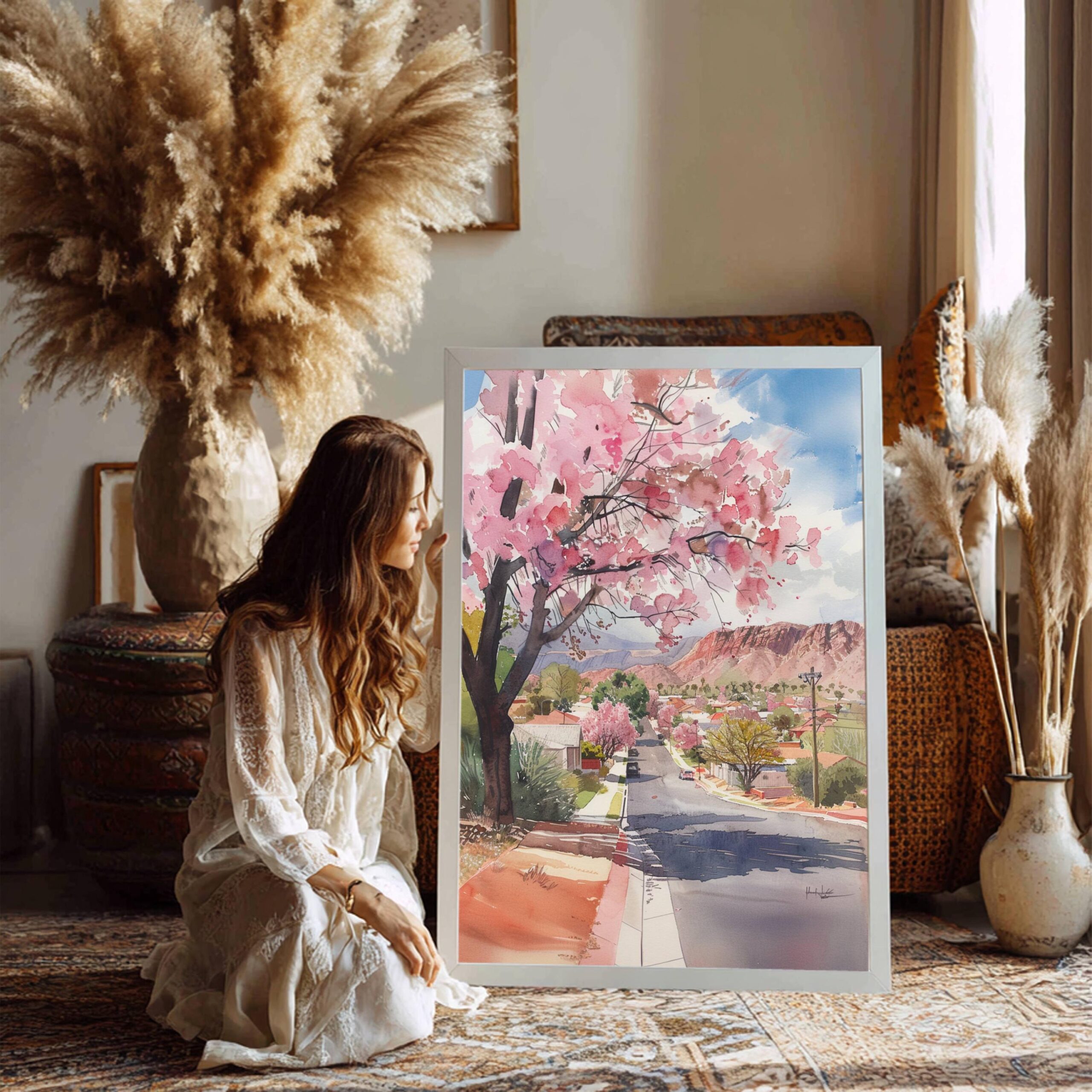 Alice Springs Australia Watercolor Print: Travel Art Poster - Image 6