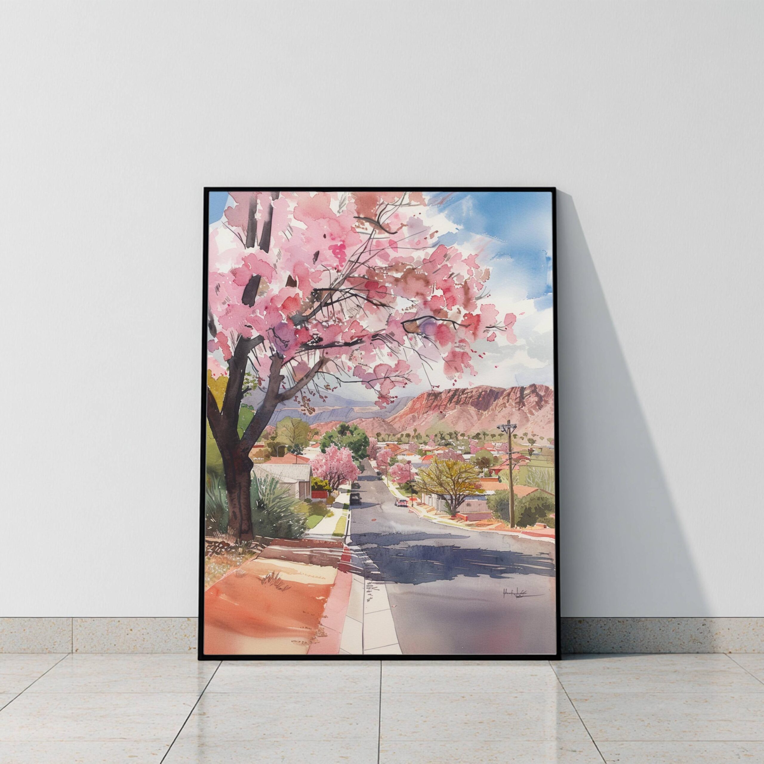 Alice Springs Australia Watercolor Print: Travel Art Poster - Image 9