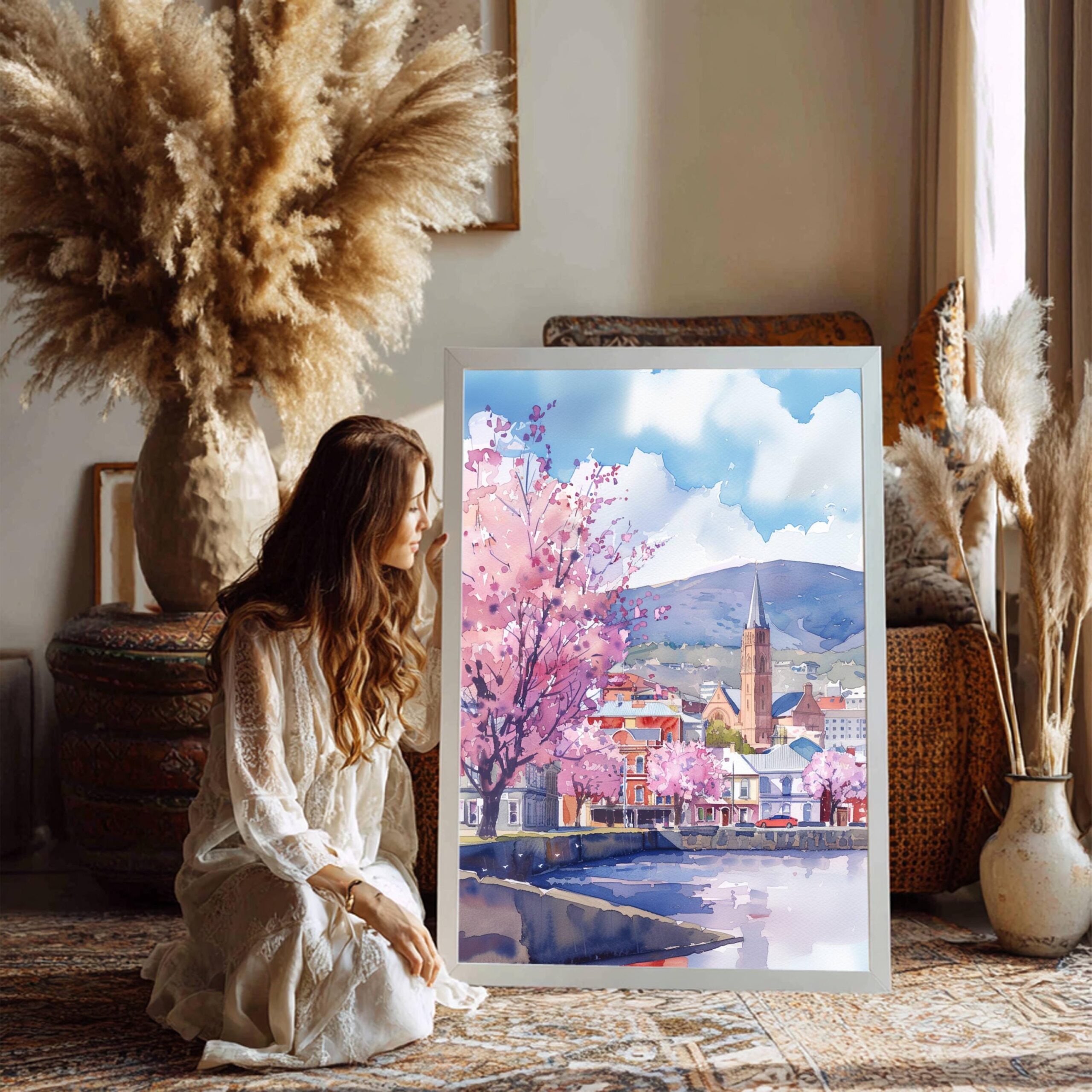 Hobart Australia Watercolor Print: Travel Art Poster - Image 8