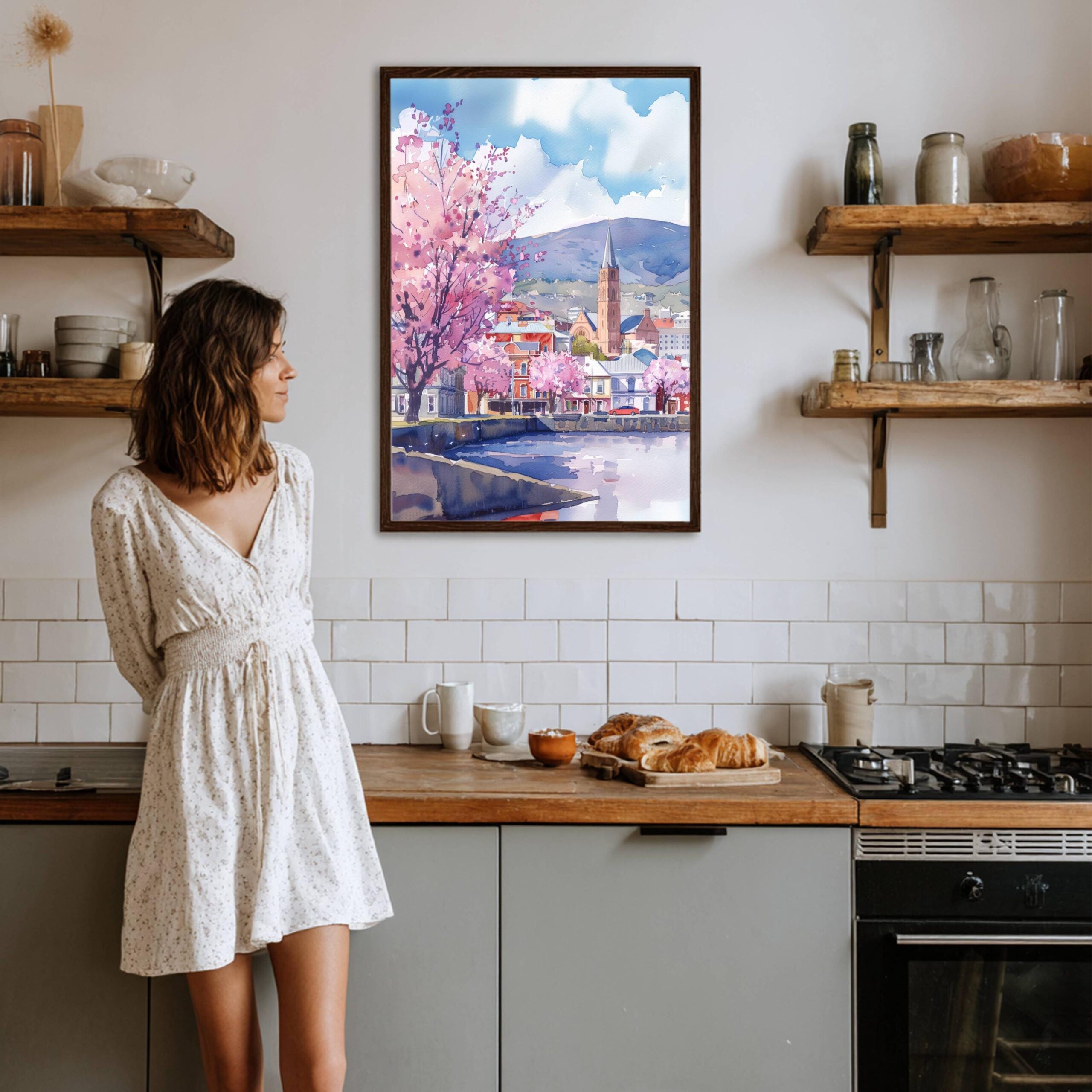 Hobart Australia Watercolor Print: Travel Art Poster - Image 7