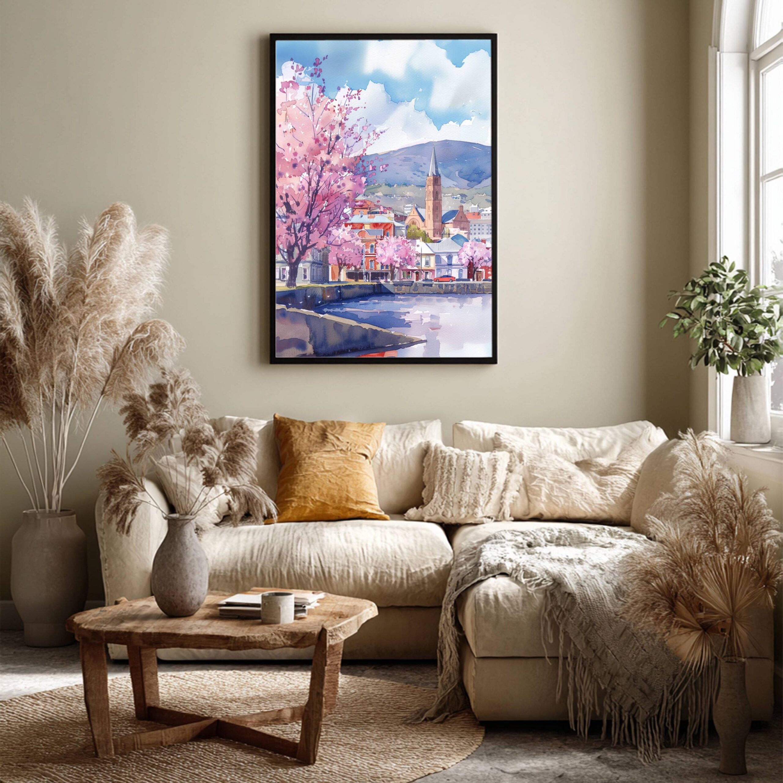 Hobart Australia Watercolor Print: Travel Art Poster - Image 3