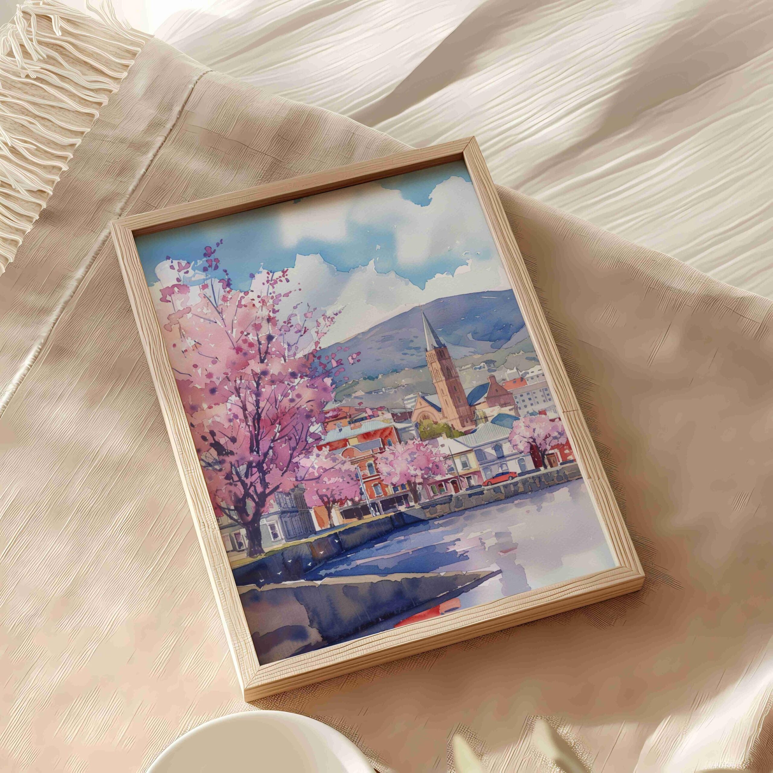 Hobart Australia Watercolor Print: Travel Art Poster - Image 5