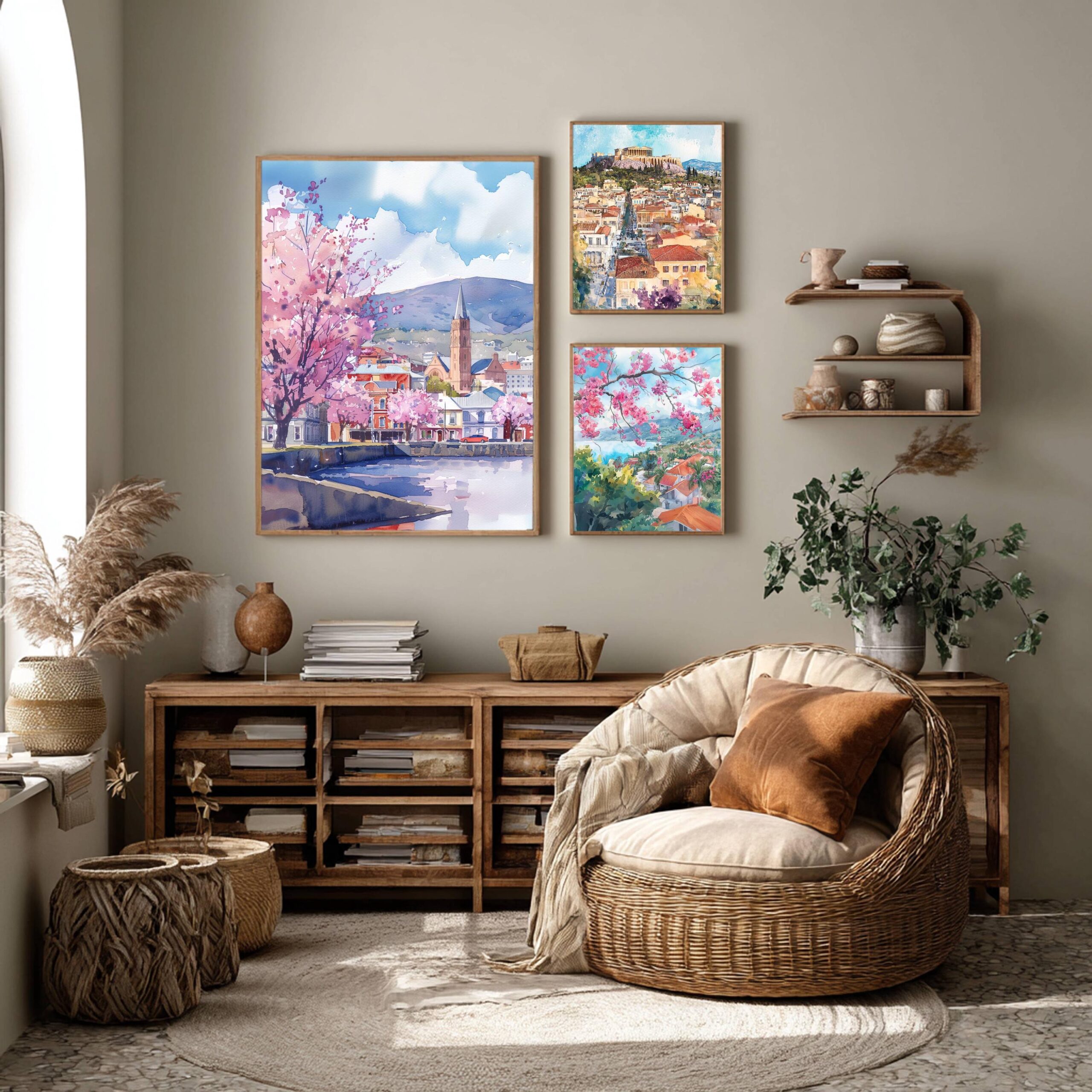 Hobart Australia Watercolor Print: Travel Art Poster - Image 2