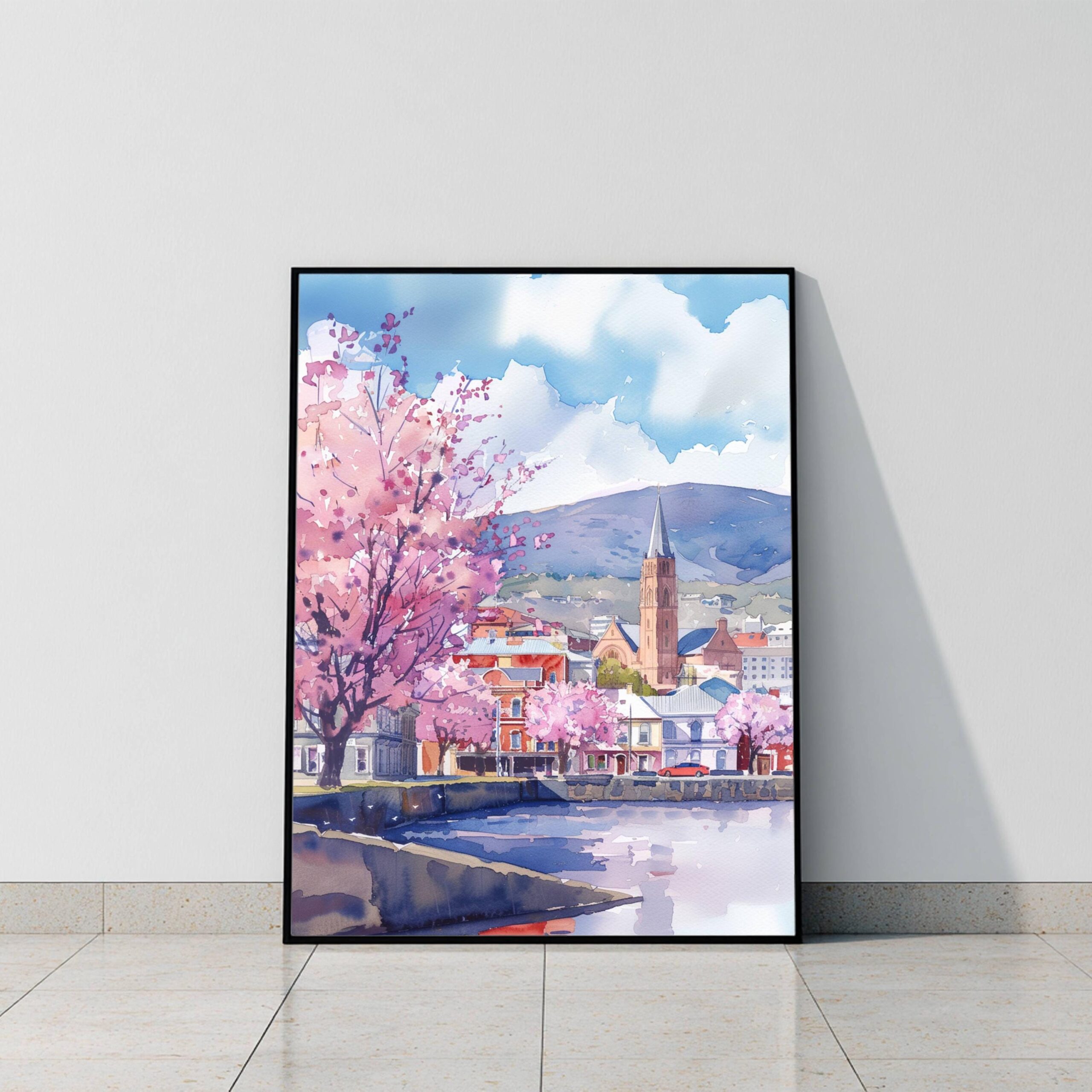 Hobart Australia Watercolor Print: Travel Art Poster - Image 9