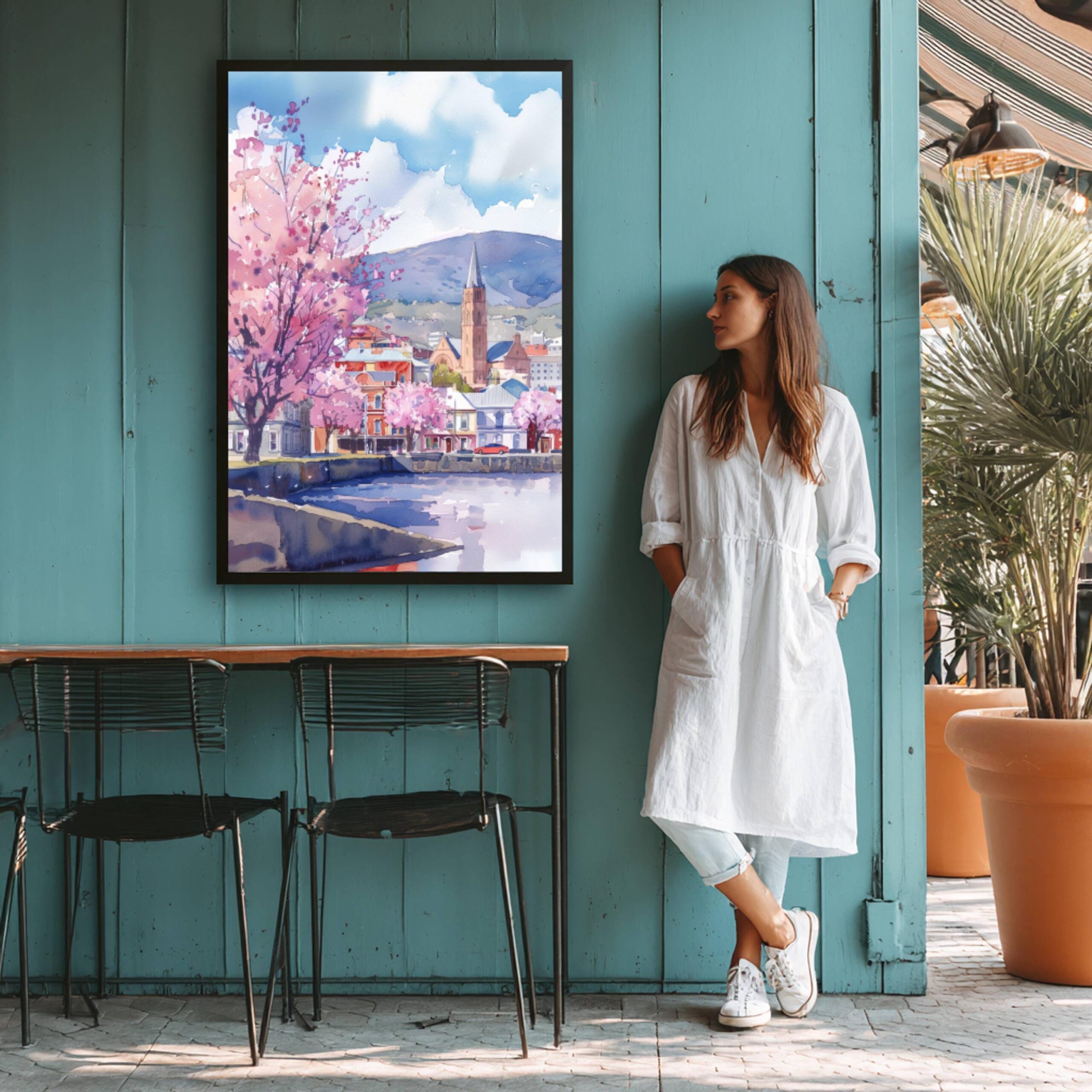 Hobart Australia Watercolor Print: Travel Art Poster - Image 6
