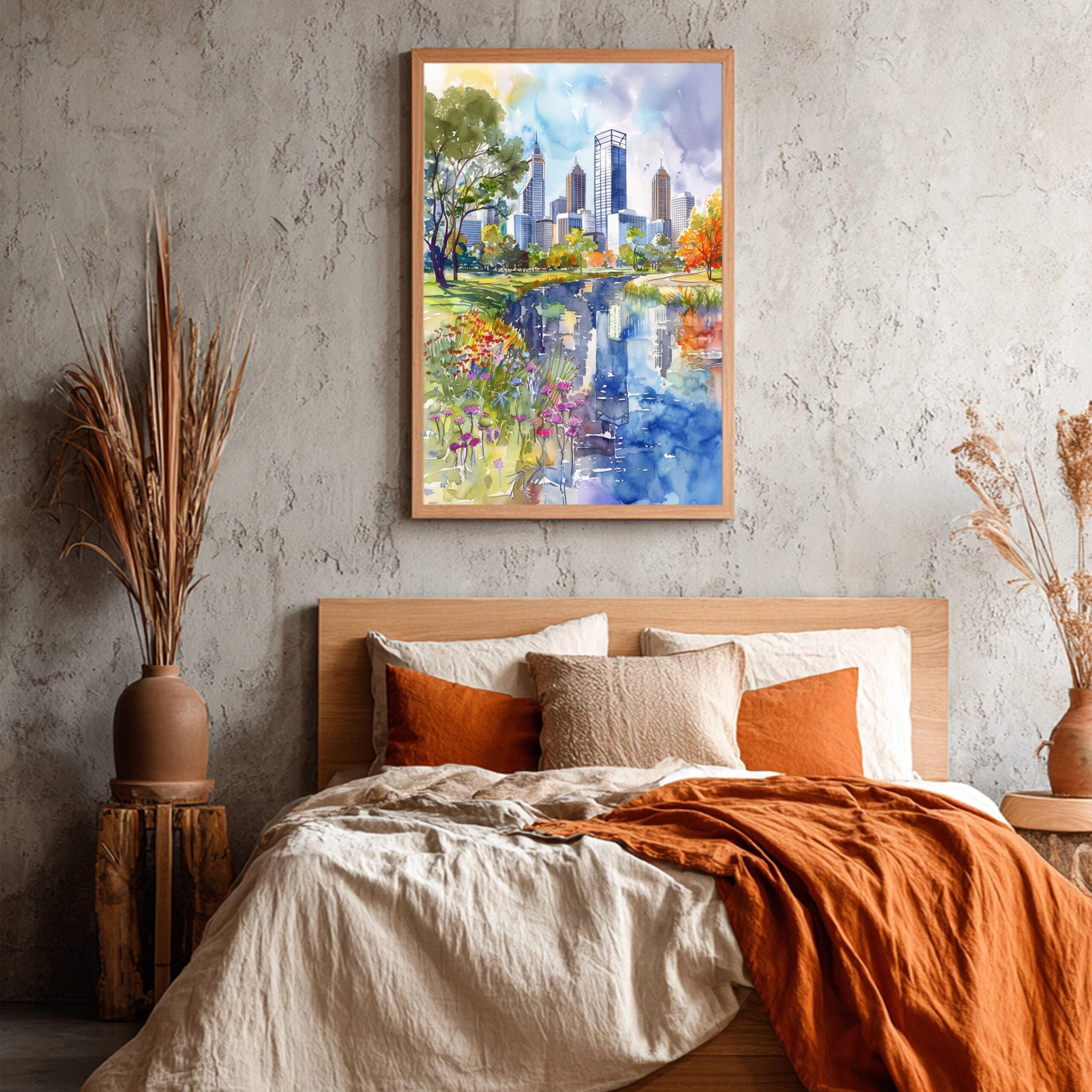 Perth Australia Watercolor Print: Travel Art Poster - Image 4