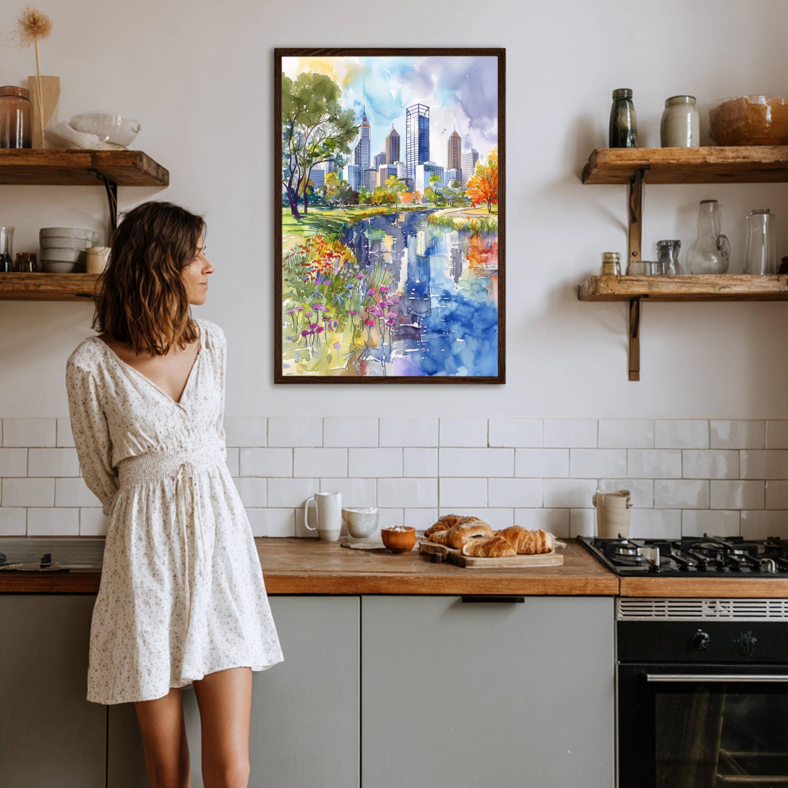 Perth Australia Watercolor Print: Travel Art Poster - Image 7