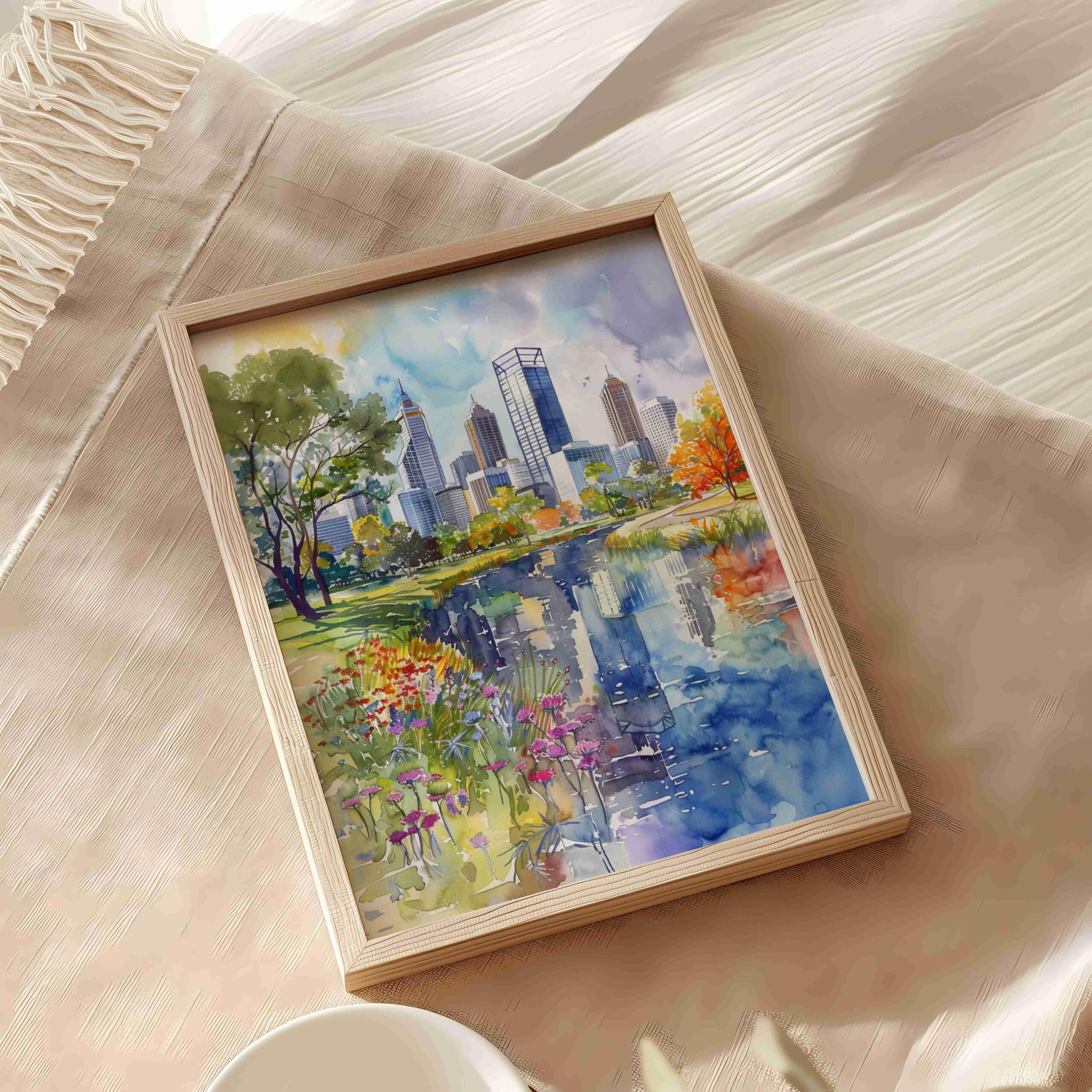 Perth Australia Watercolor Print: Travel Art Poster - Image 5