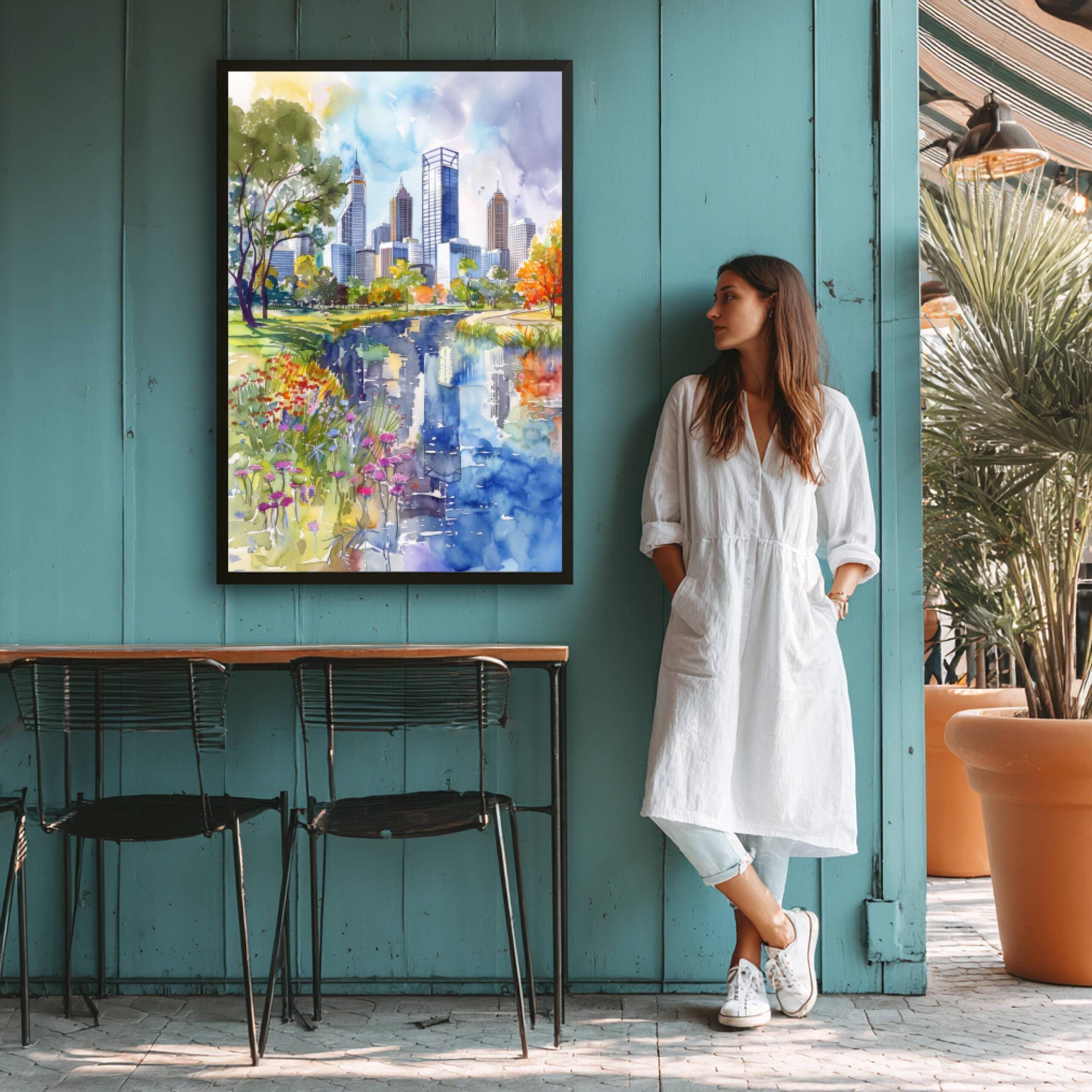 Perth Australia Watercolor Print: Travel Art Poster - Image 8