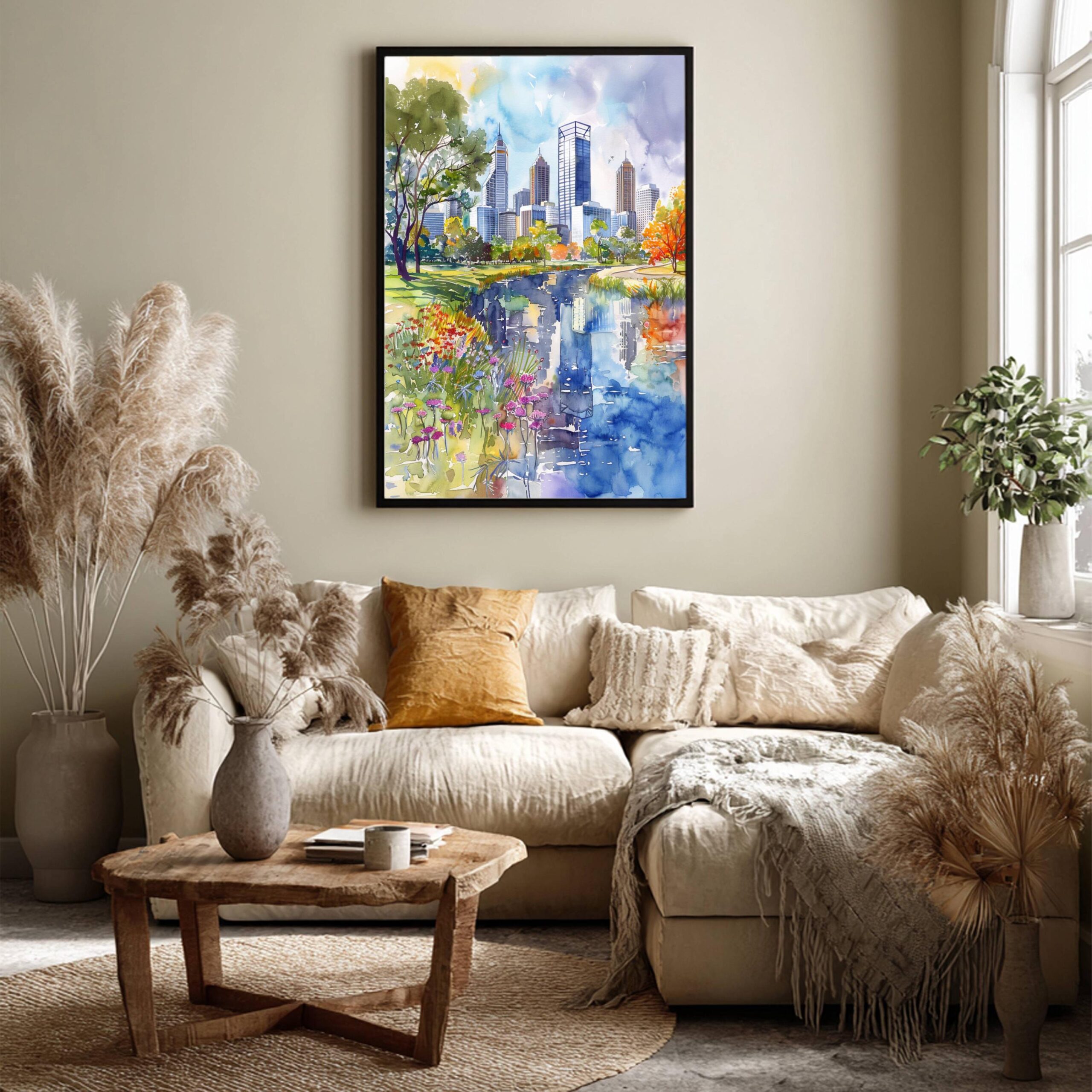 Perth Australia Watercolor Print: Travel Art Poster - Image 3
