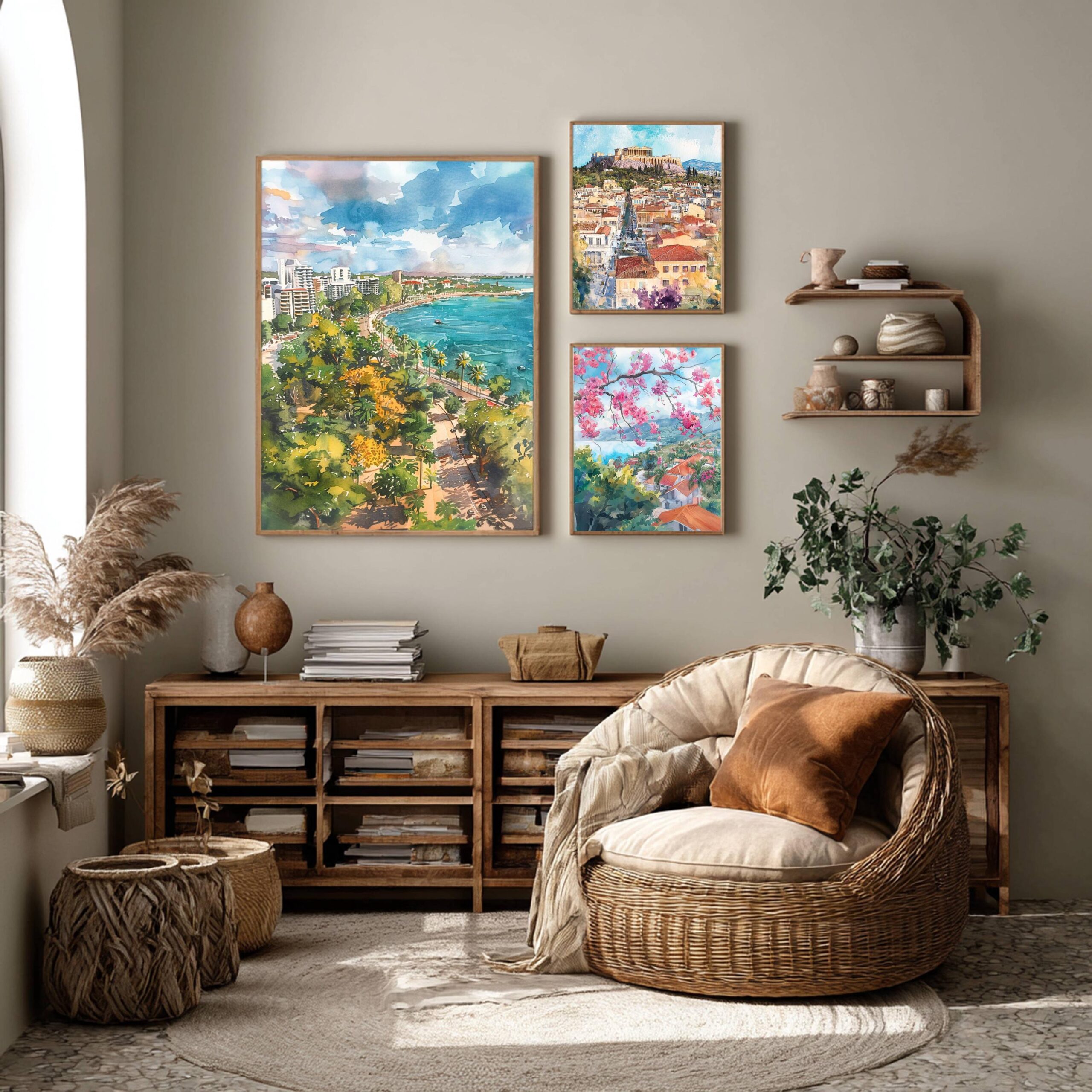 Darwin Australia Watercolor Print: Travel Art Poster - Image 2