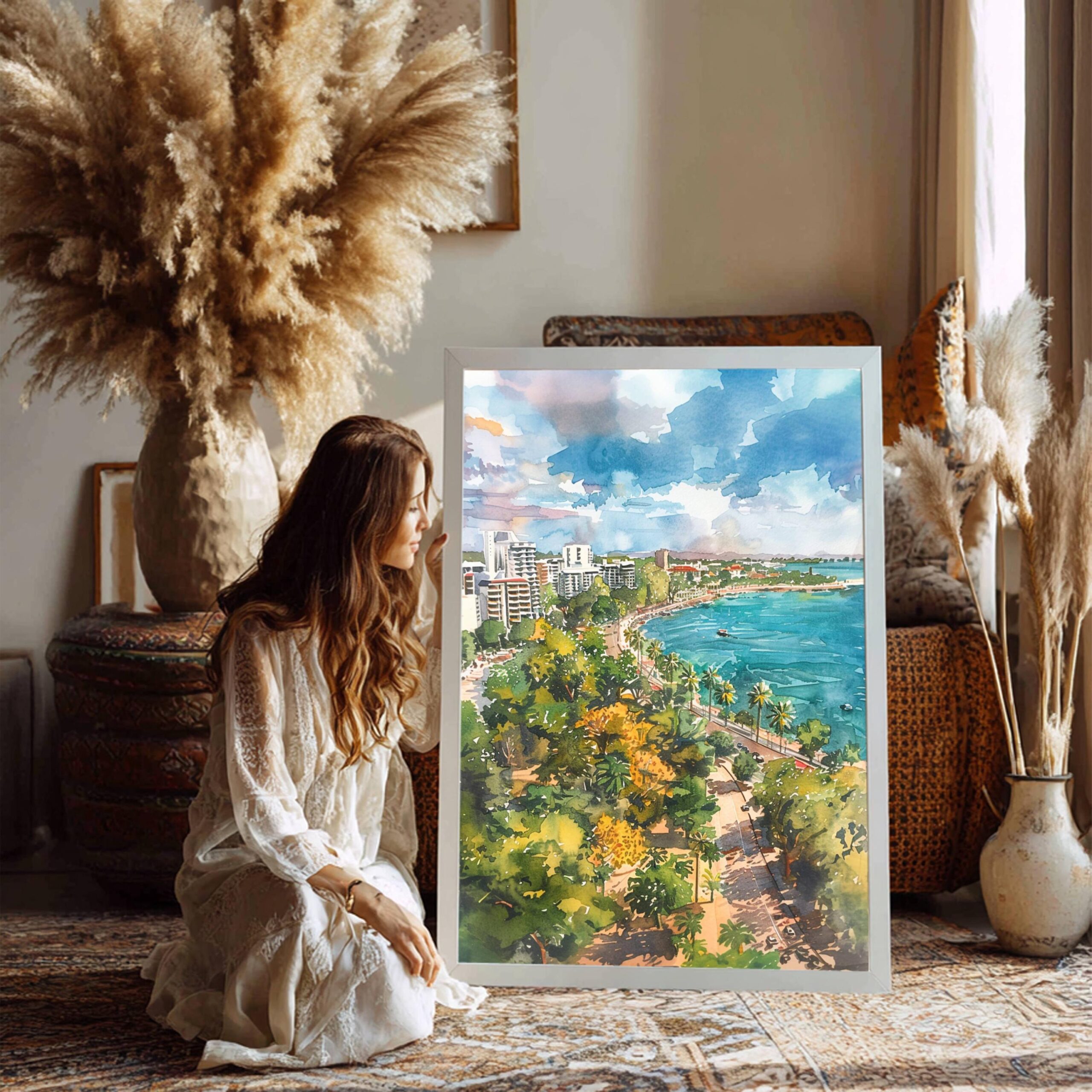 Darwin Australia Watercolor Print: Travel Art Poster - Image 6