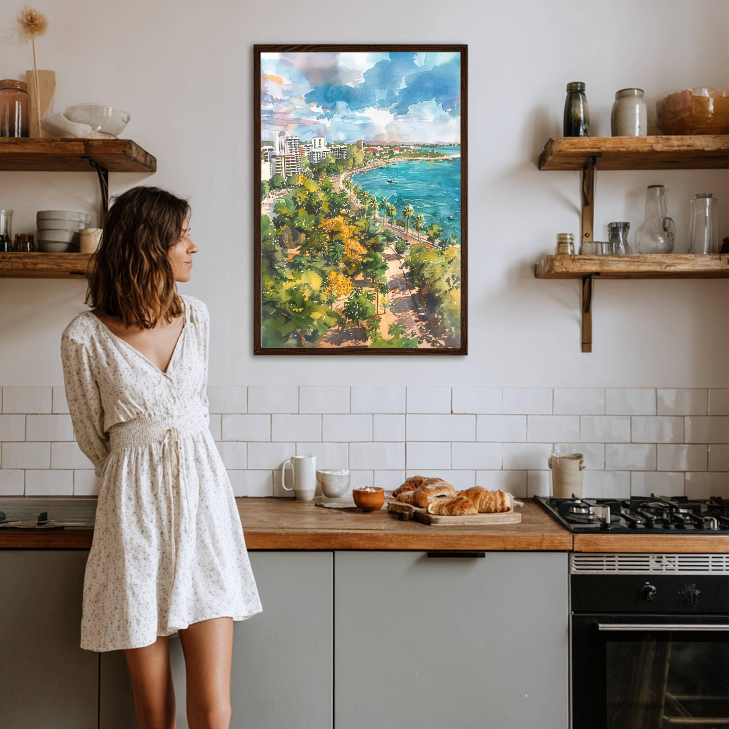 Darwin Australia Watercolor Print: Travel Art Poster - Image 7