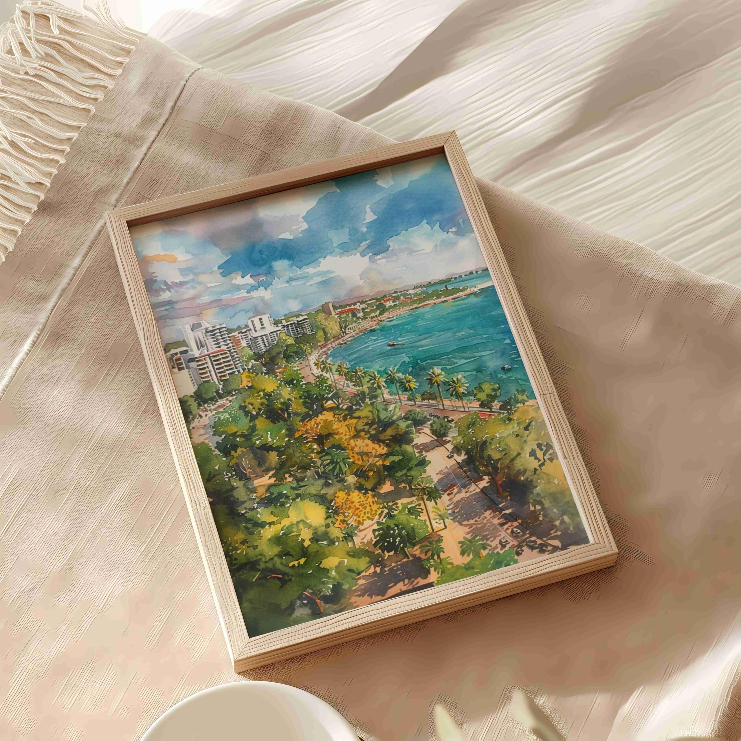 Darwin Australia Watercolor Print: Travel Art Poster - Image 5