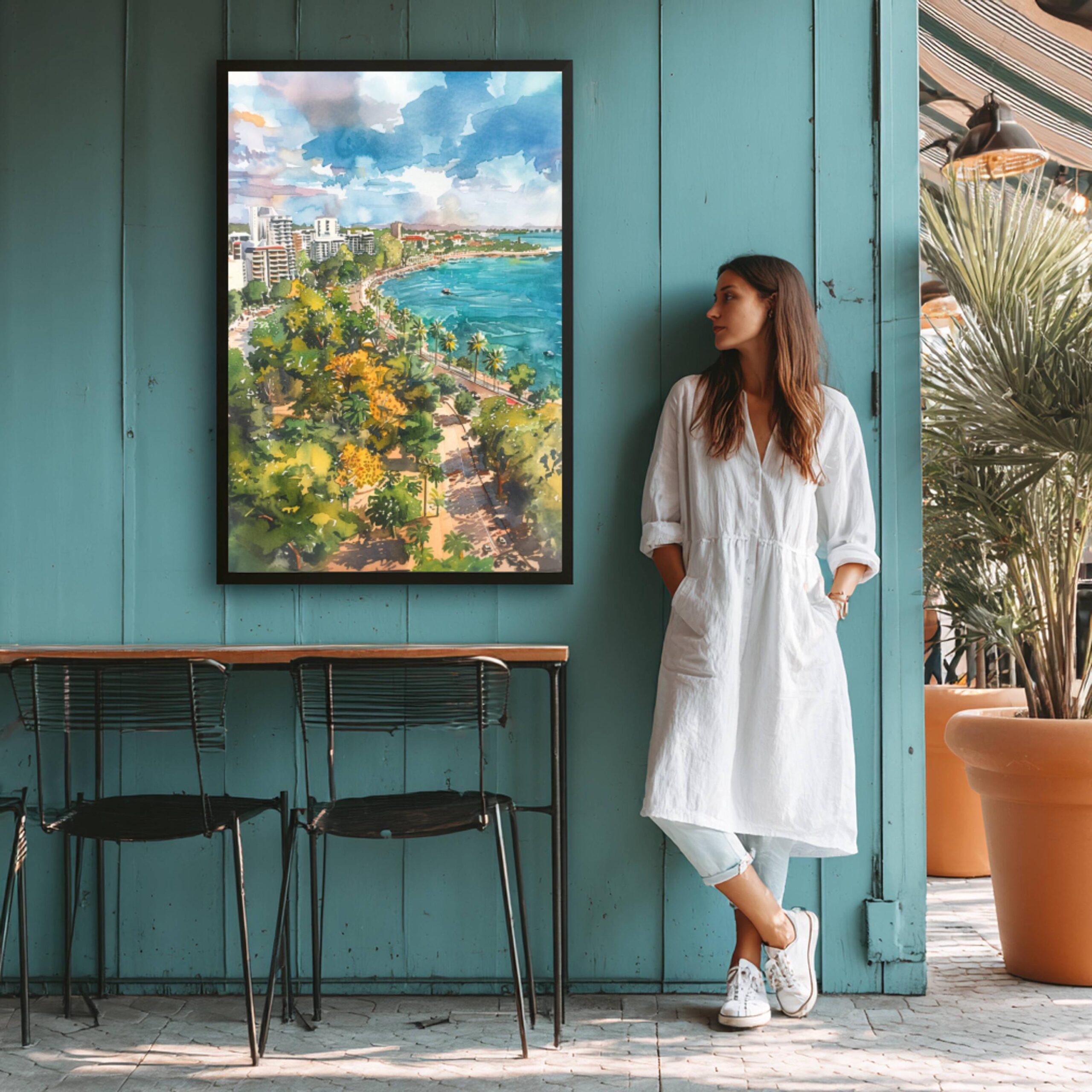 Darwin Australia Watercolor Print: Travel Art Poster - Image 8