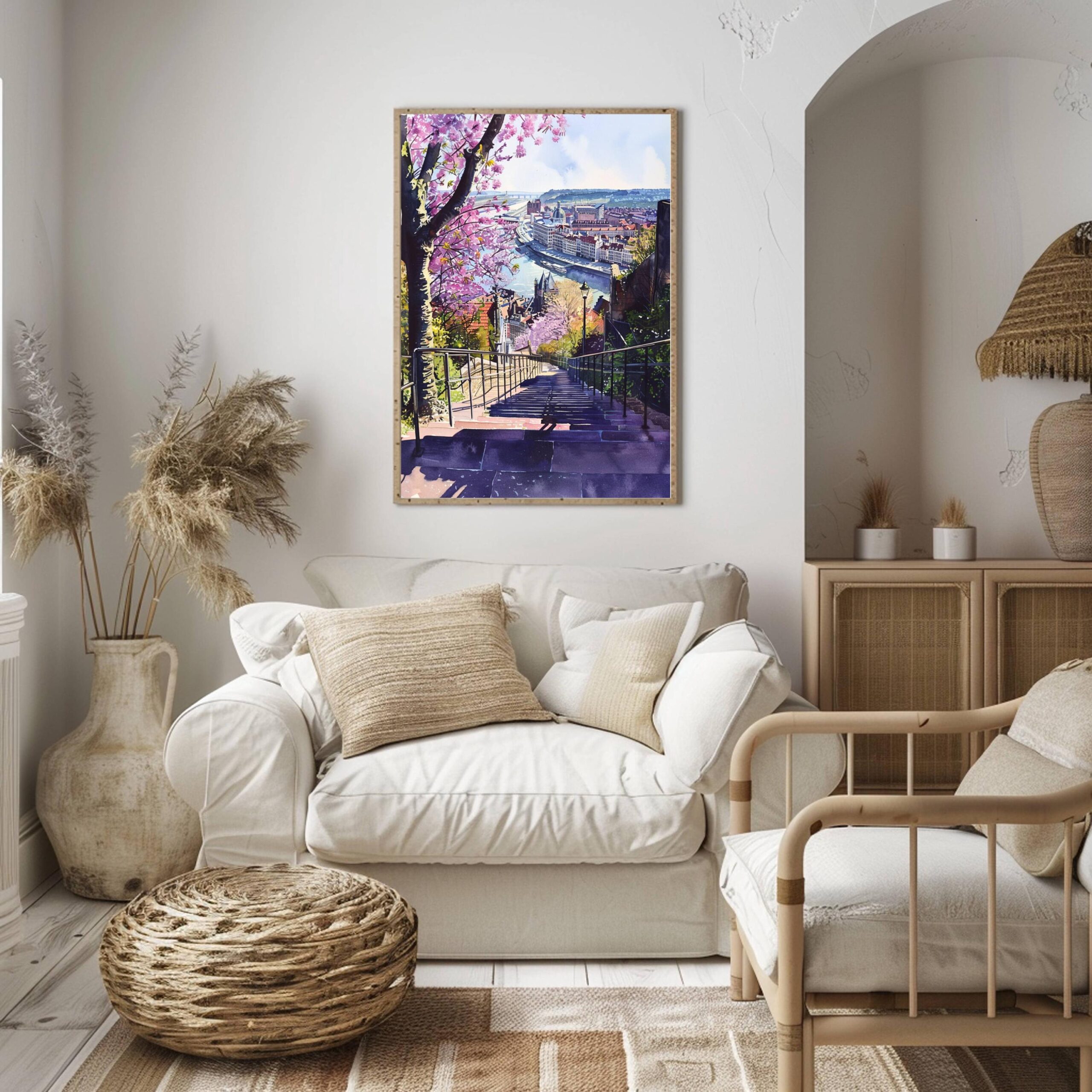 Liege Belgium Europe Watercolor Print: Belgian Travel Wall Art - Image 5