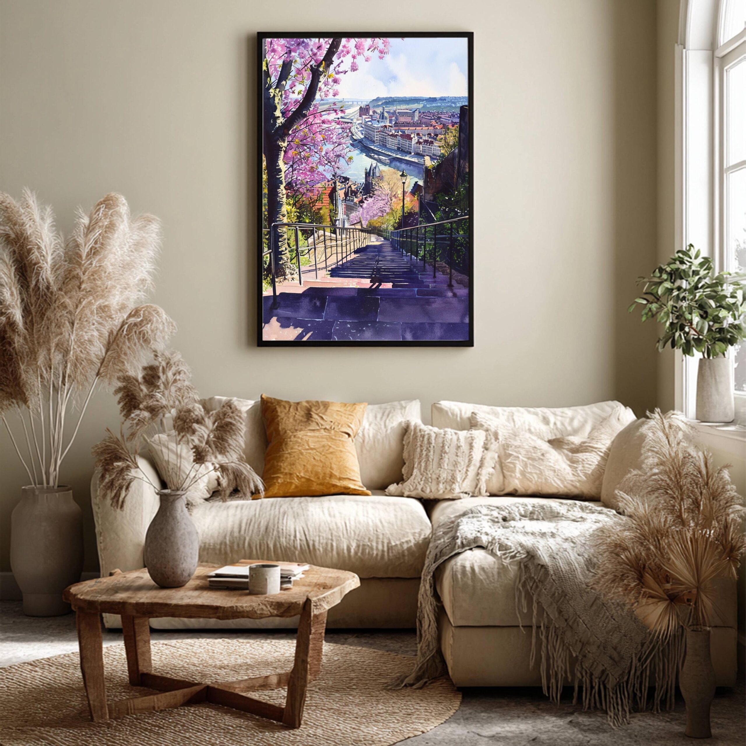 Liege Belgium Europe Watercolor Print: Belgian Travel Wall Art - Image 3