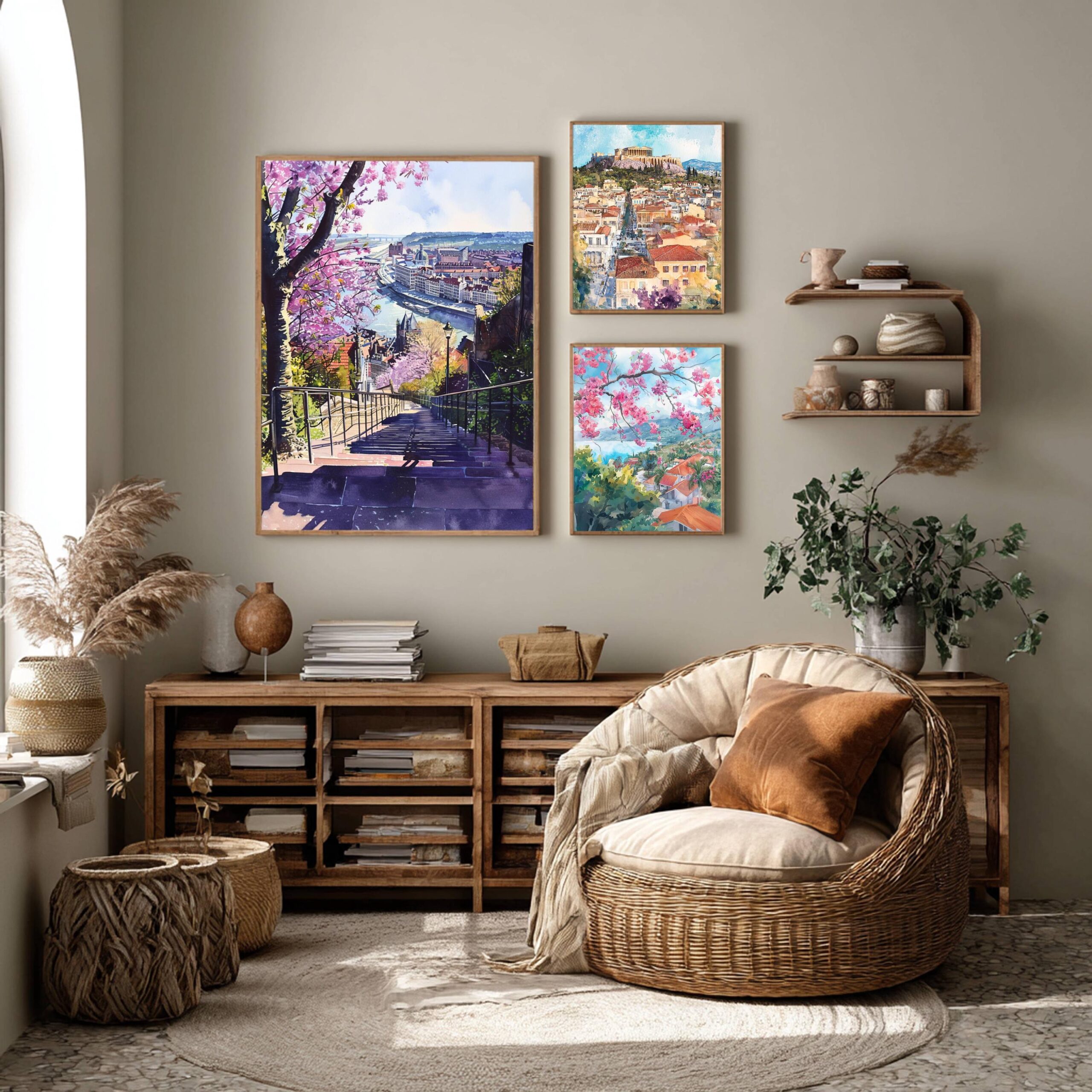 Liege Belgium Europe Watercolor Print: Belgian Travel Wall Art - Image 2