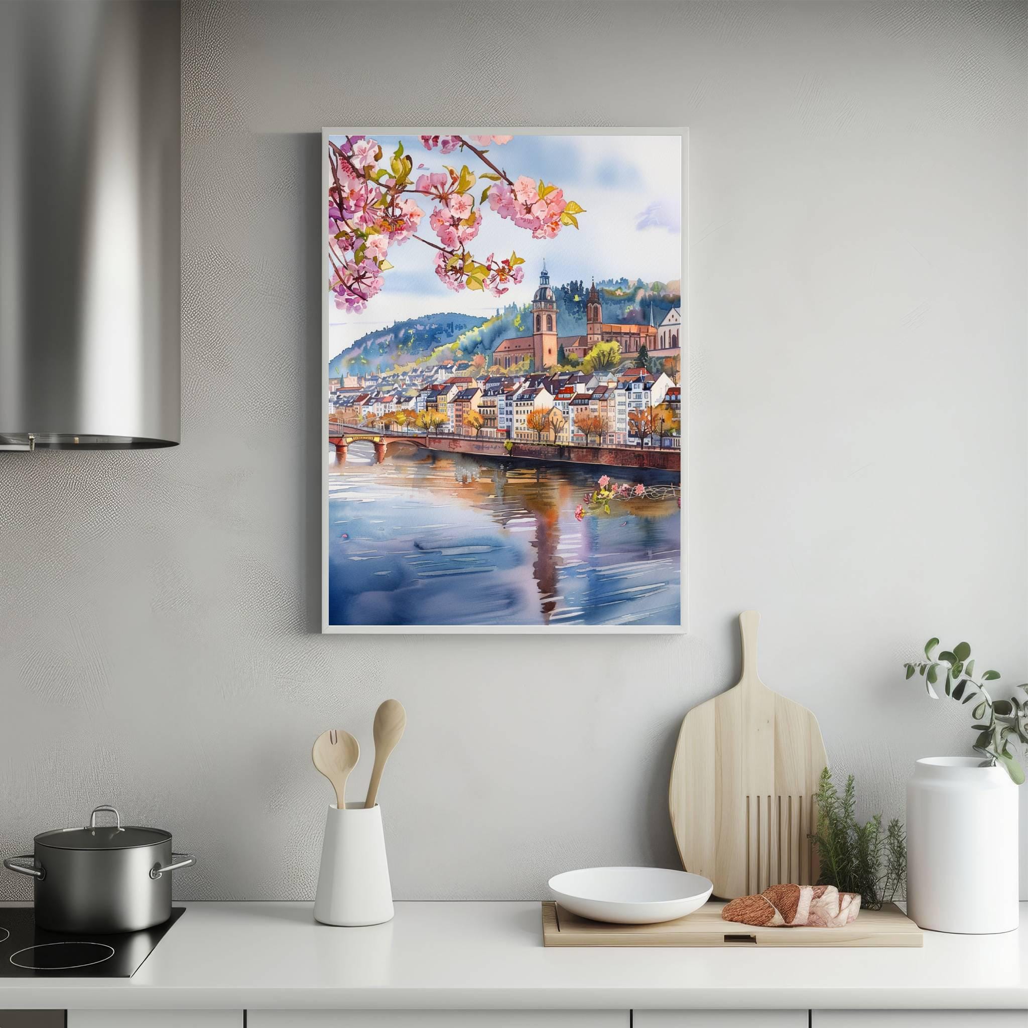 Heidelberg Germany Watercolor Print: European Art Travel Poster - Image 5