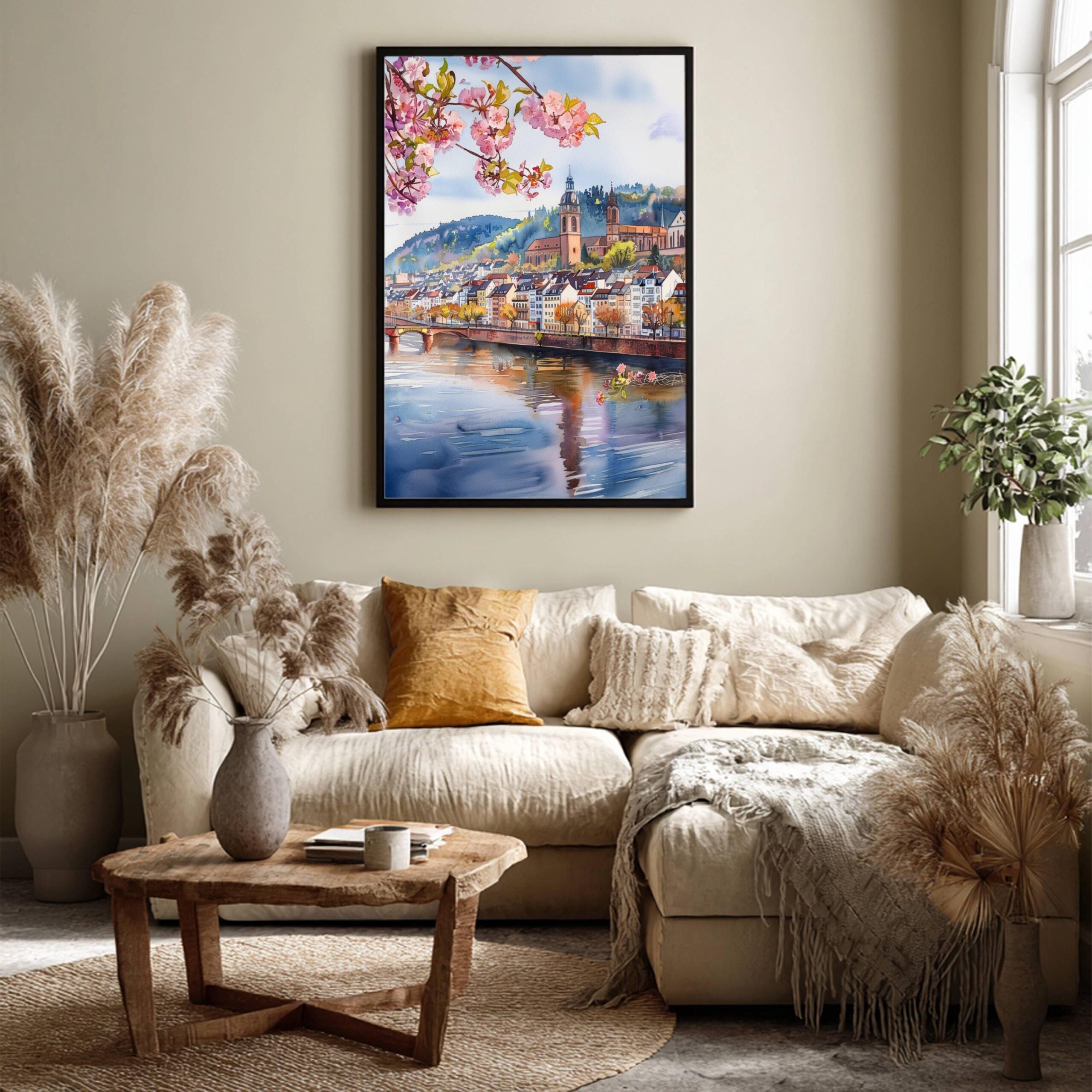 Heidelberg Germany Watercolor Print: European Art Travel Poster - Image 3