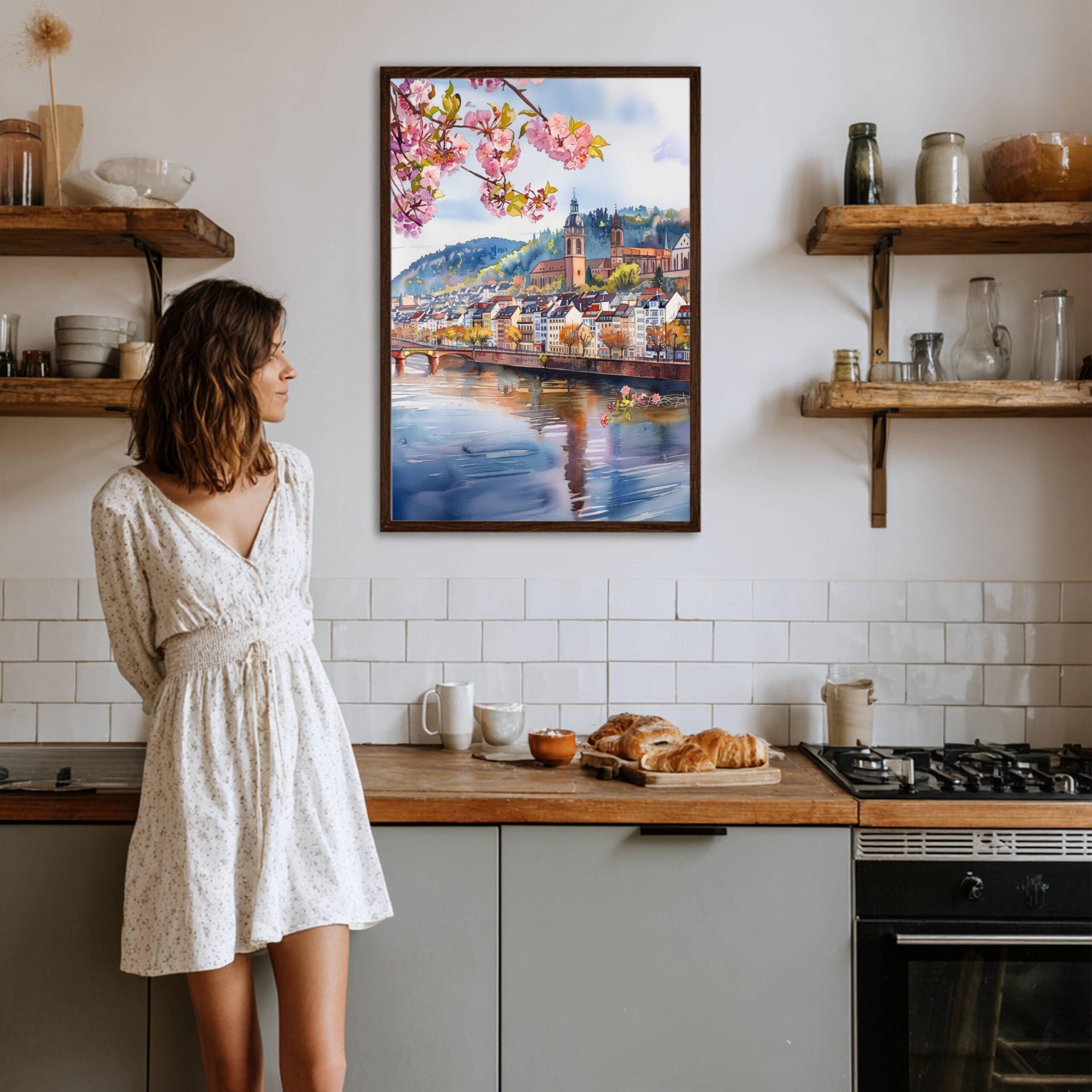 Heidelberg Germany Watercolor Print: European Art Travel Poster - Image 9