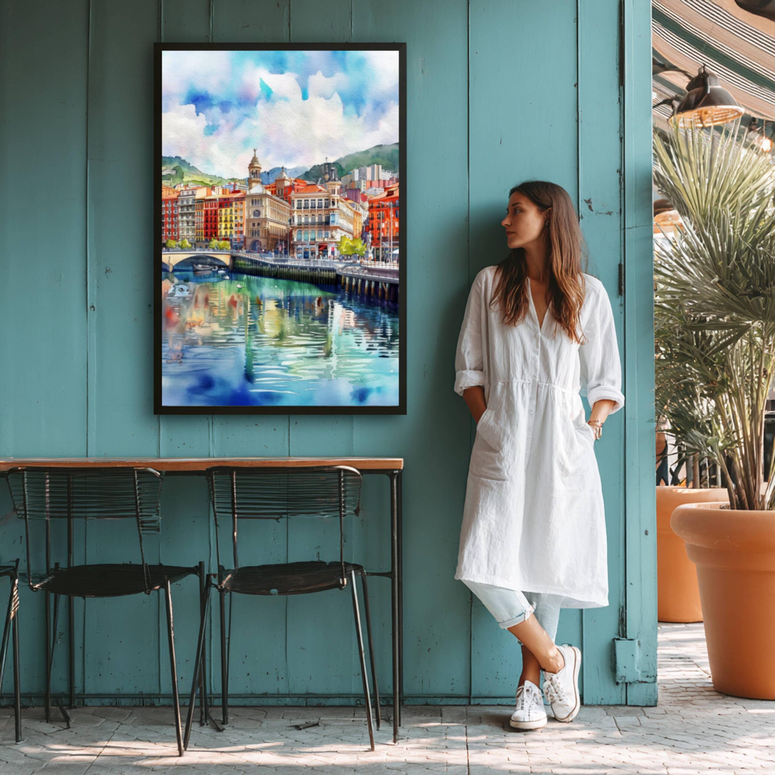 Bilbao Spain Europe Watercolor Print: Spanish Travel Poster - Image 9