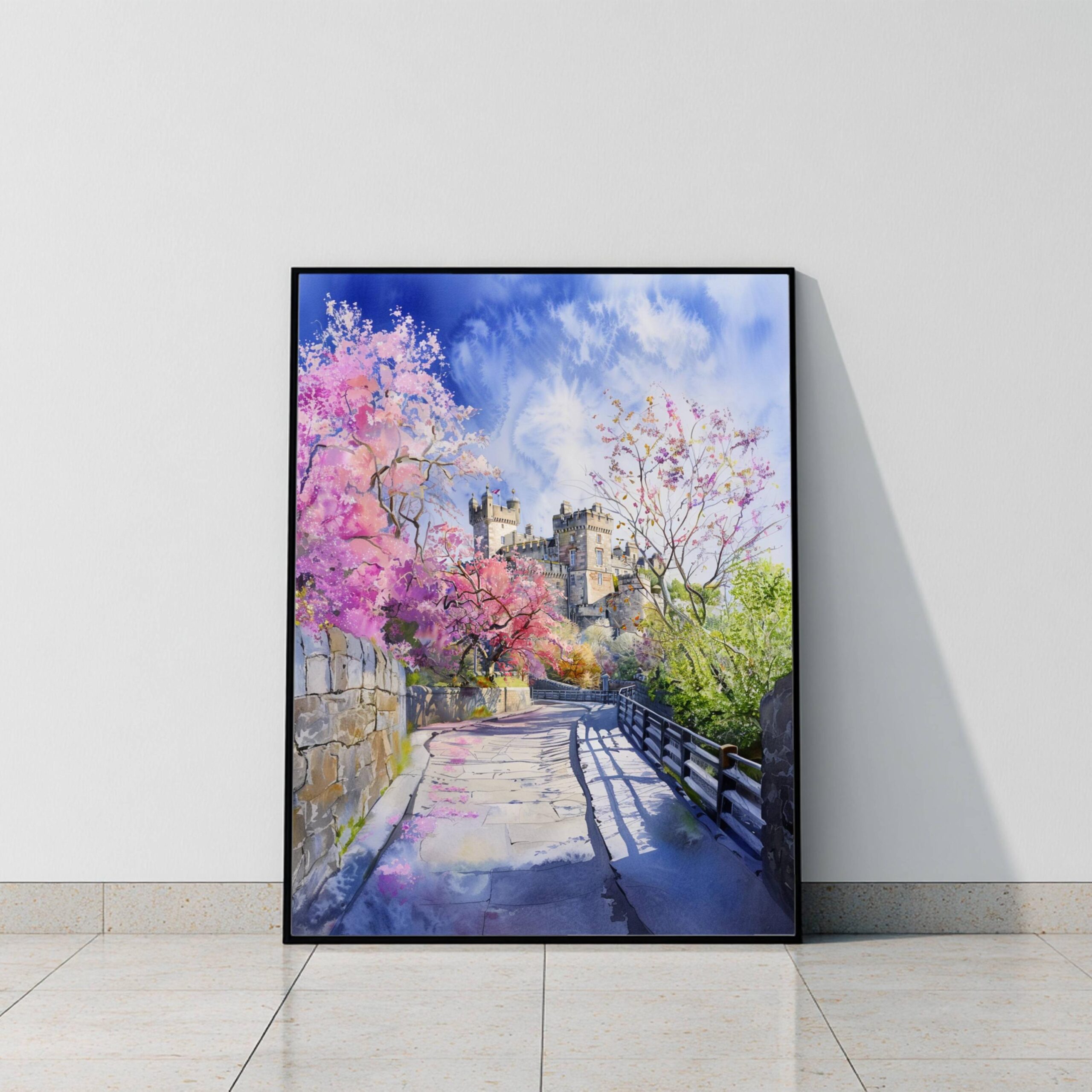 Stirling Castle Scotland United Kingdom Watercolor Print: Scotland Travel Art Poster - Image 10