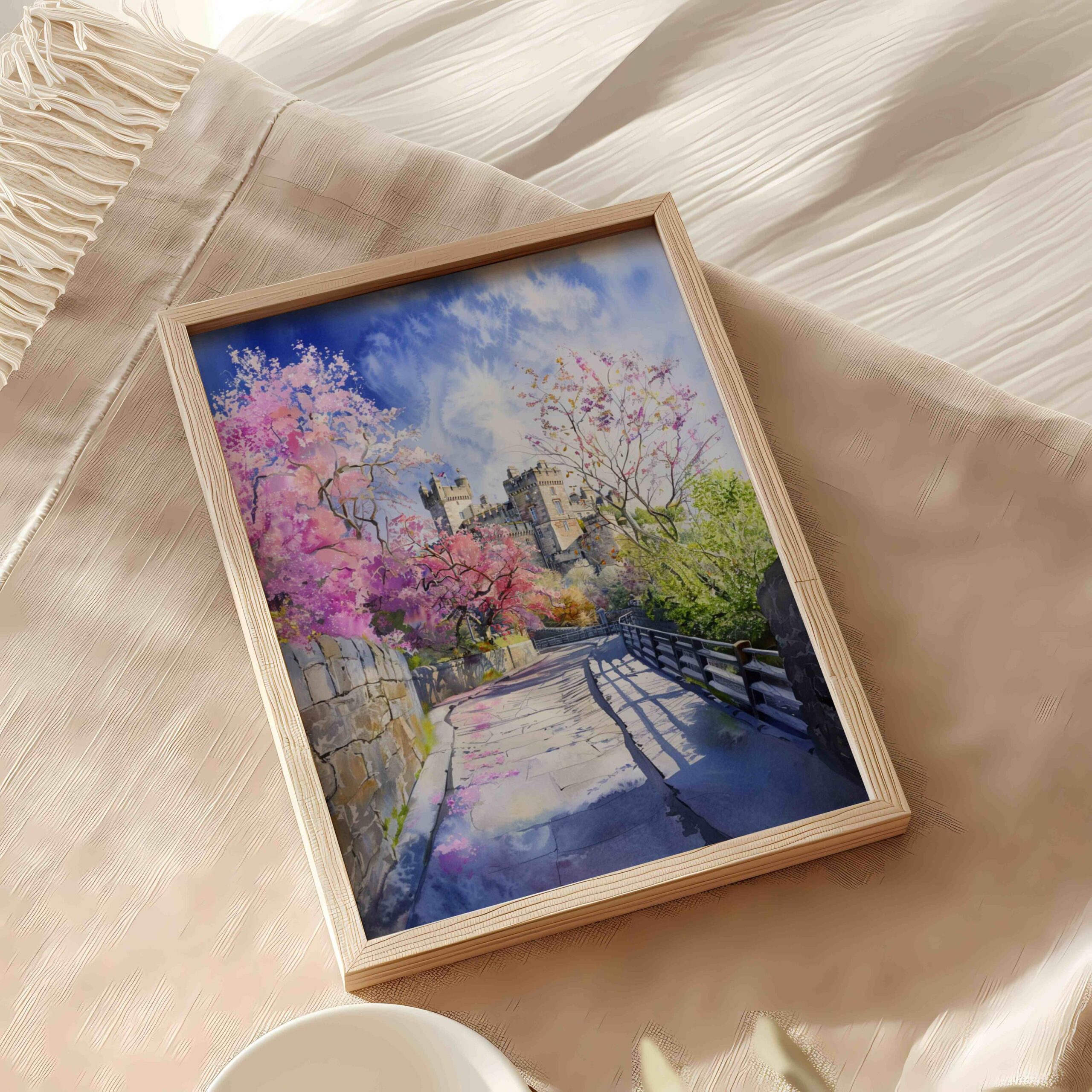Stirling Castle Scotland United Kingdom Watercolor Print: Scotland Travel Art Poster - Image 6