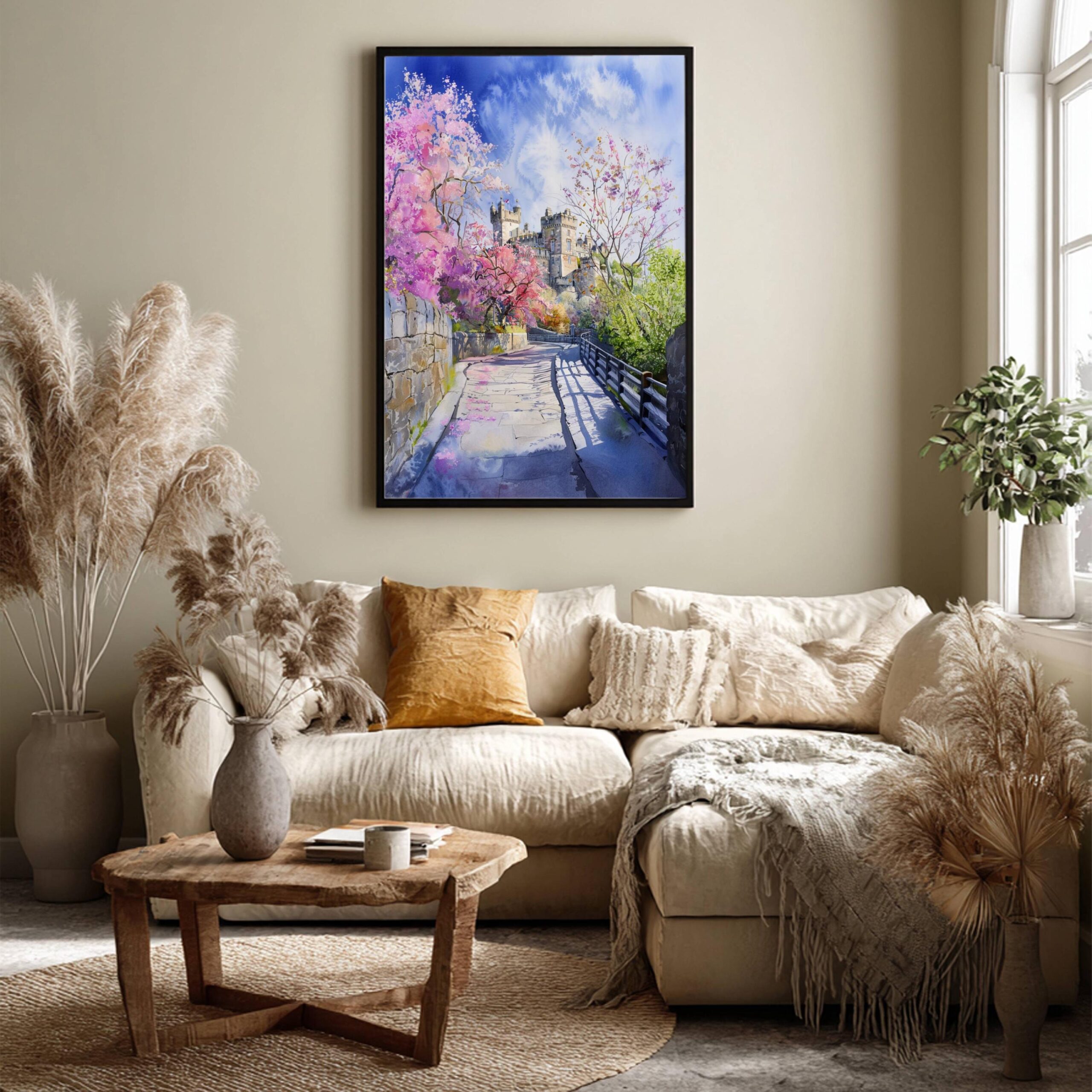Stirling Castle Scotland United Kingdom Watercolor Print: Scotland Travel Art Poster - Image 3