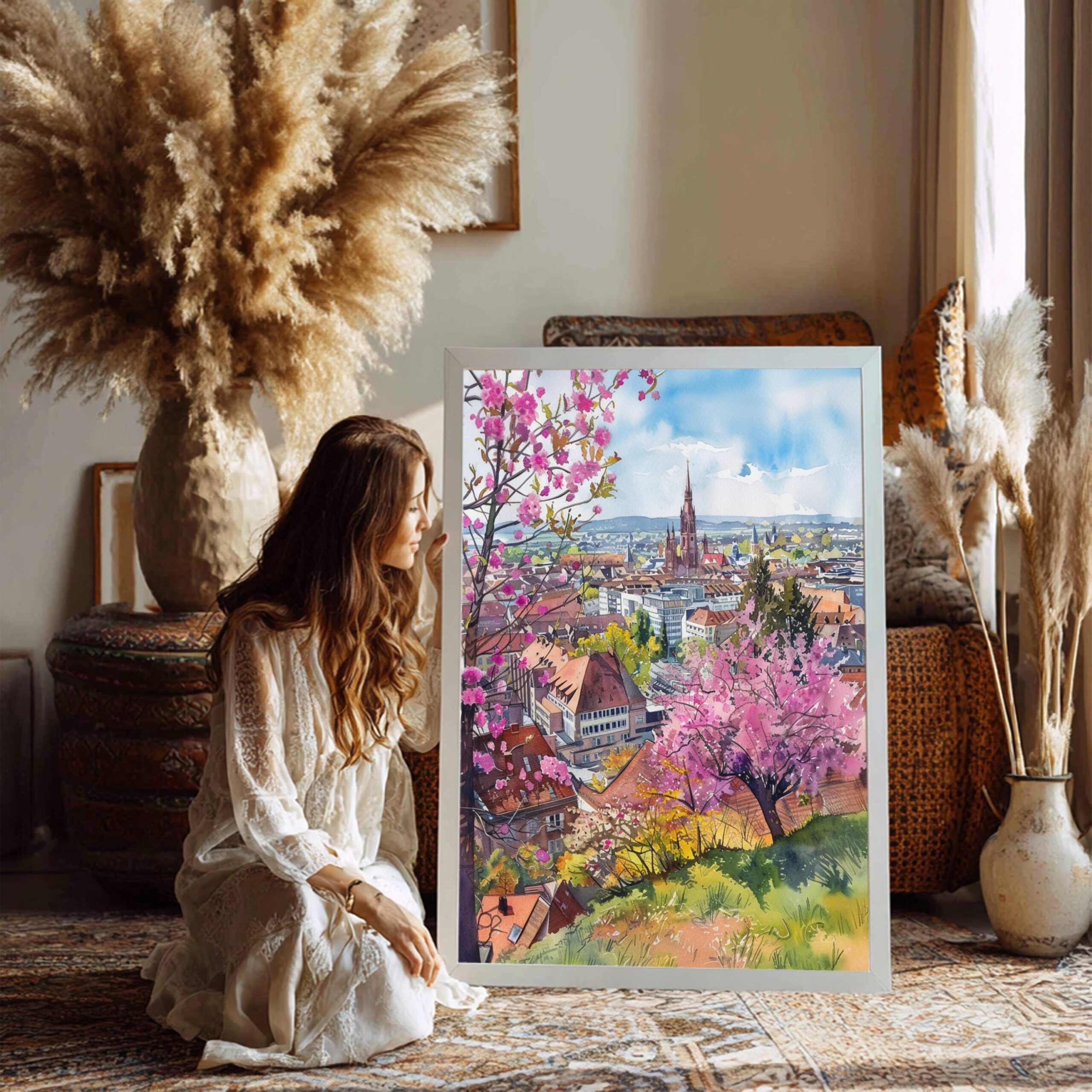 Stuttgart Germany Watercolor Print: European Art Travel Poster - Image 7