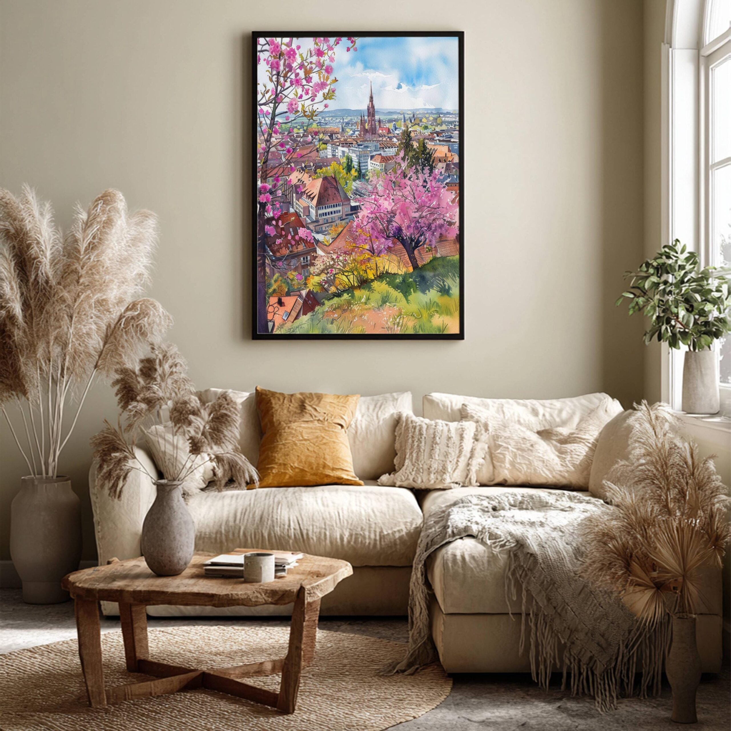 Stuttgart Germany Watercolor Print: European Art Travel Poster - Image 3
