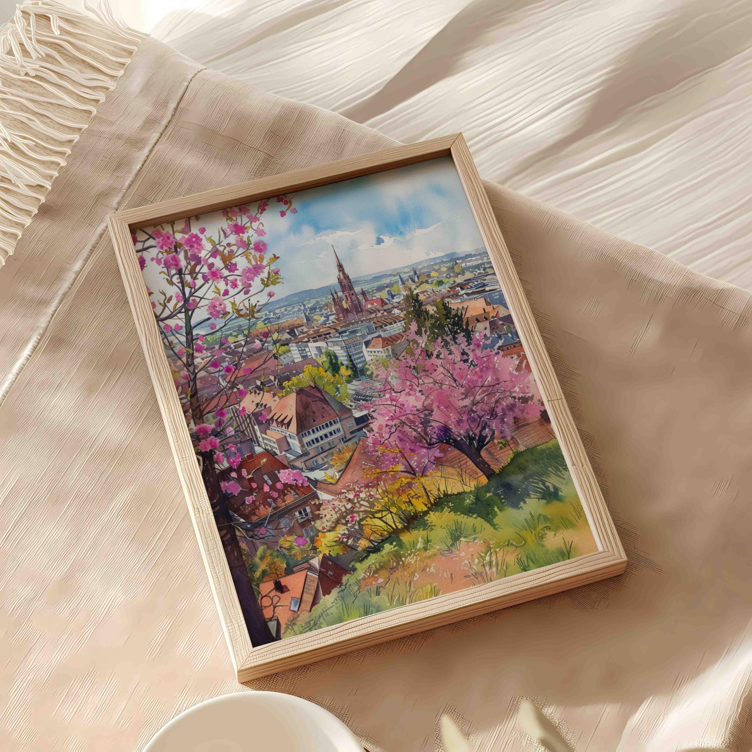 Stuttgart Germany Watercolor Print: European Art Travel Poster - Image 5