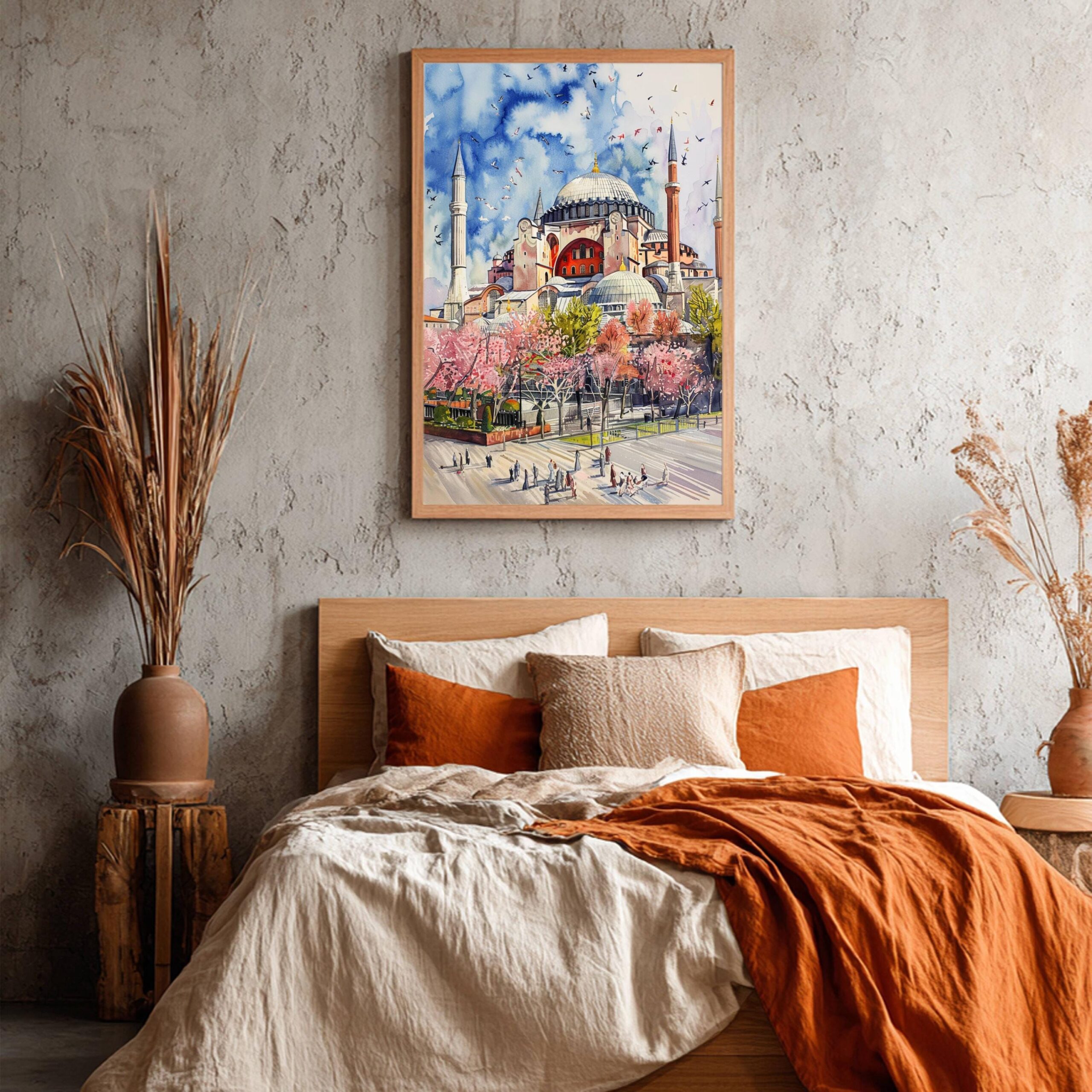 Hagia Sophia Istanbul Turkey Watercolor Print: Europe Travel Art Poster - Image 4