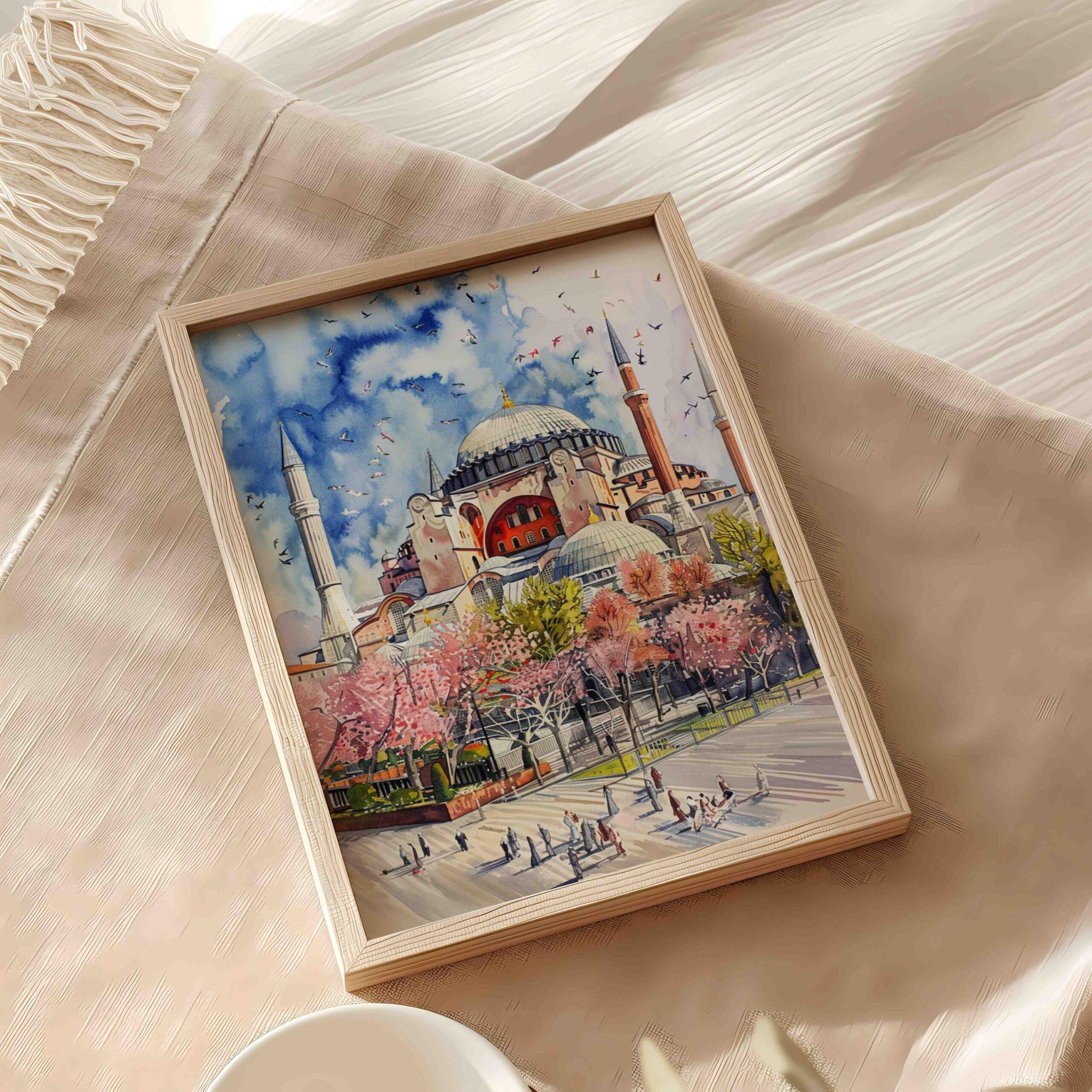 Hagia Sophia Istanbul Turkey Watercolor Print: Europe Travel Art Poster - Image 6