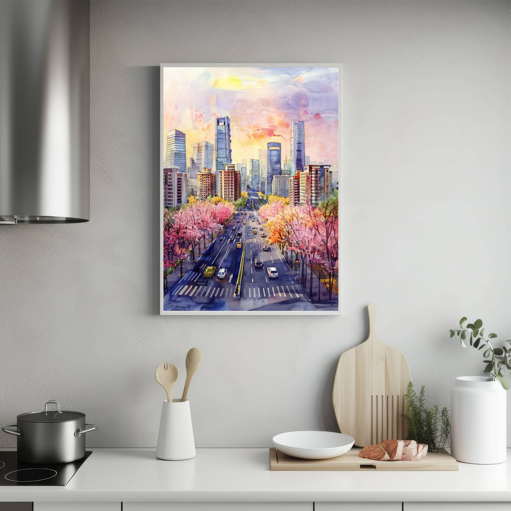 Beijing China Watercolor Print: Asia Travel Art Poster - Image 5