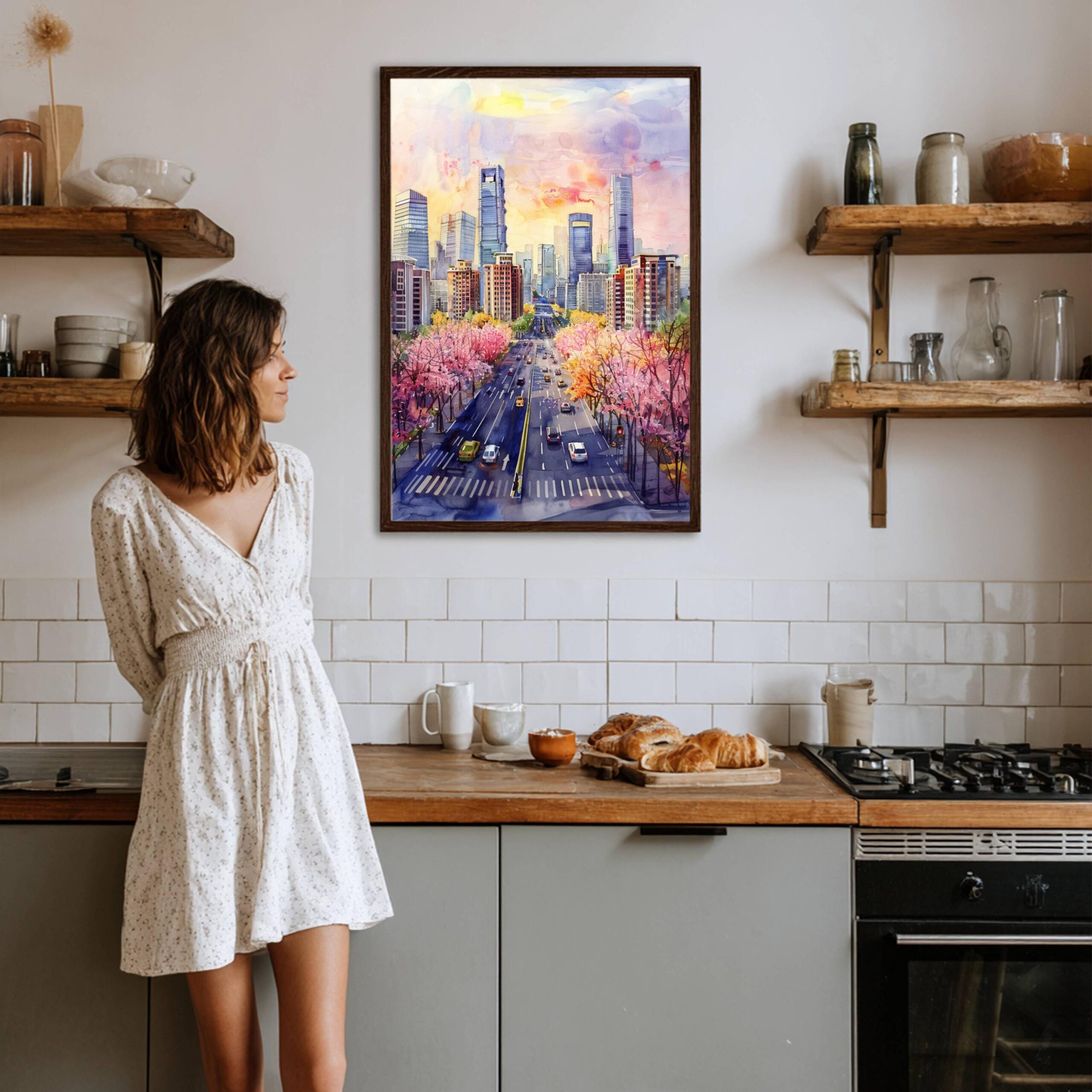 Beijing China Watercolor Print: Asia Travel Art Poster - Image 8