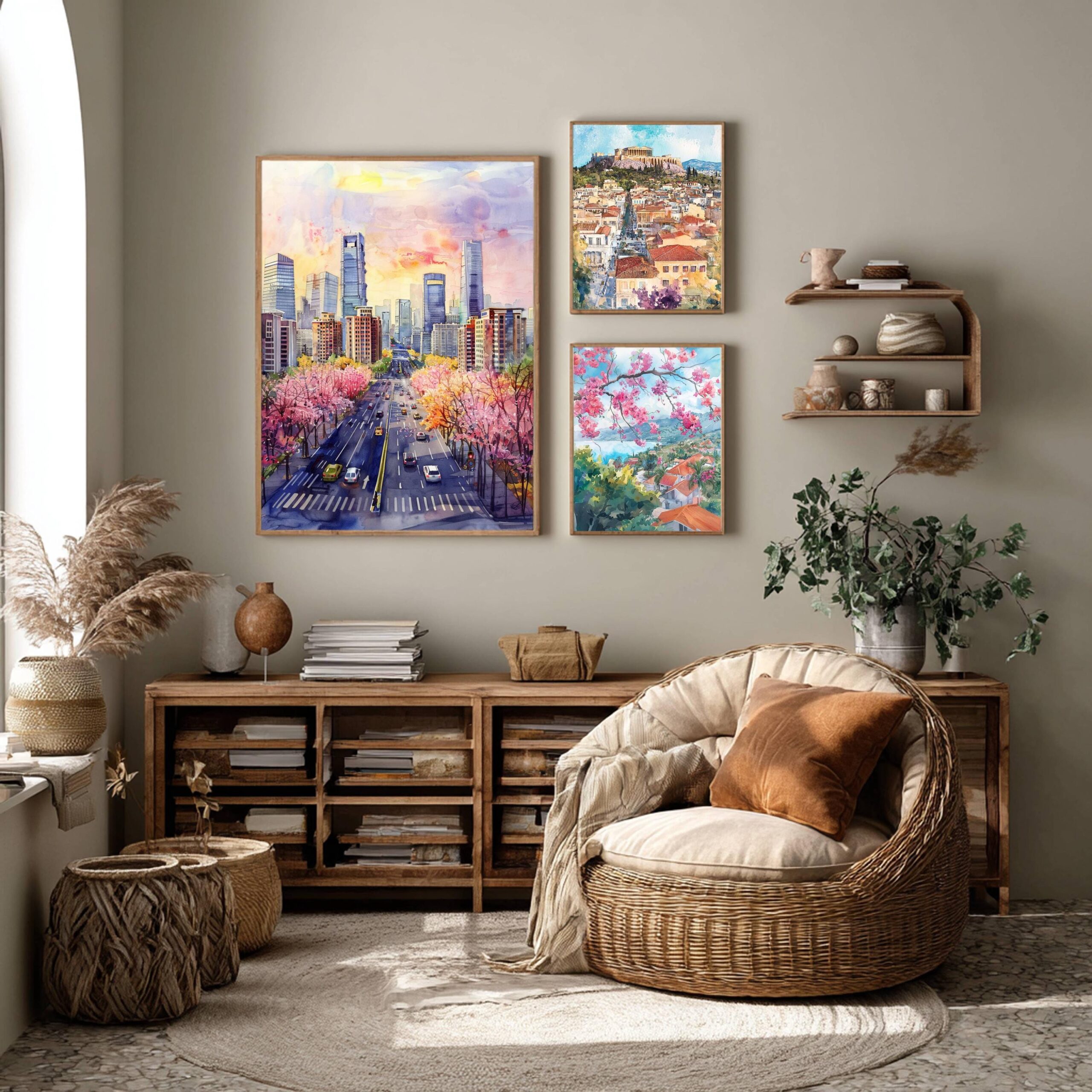 Beijing China Watercolor Print: Asia Travel Art Poster - Image 2