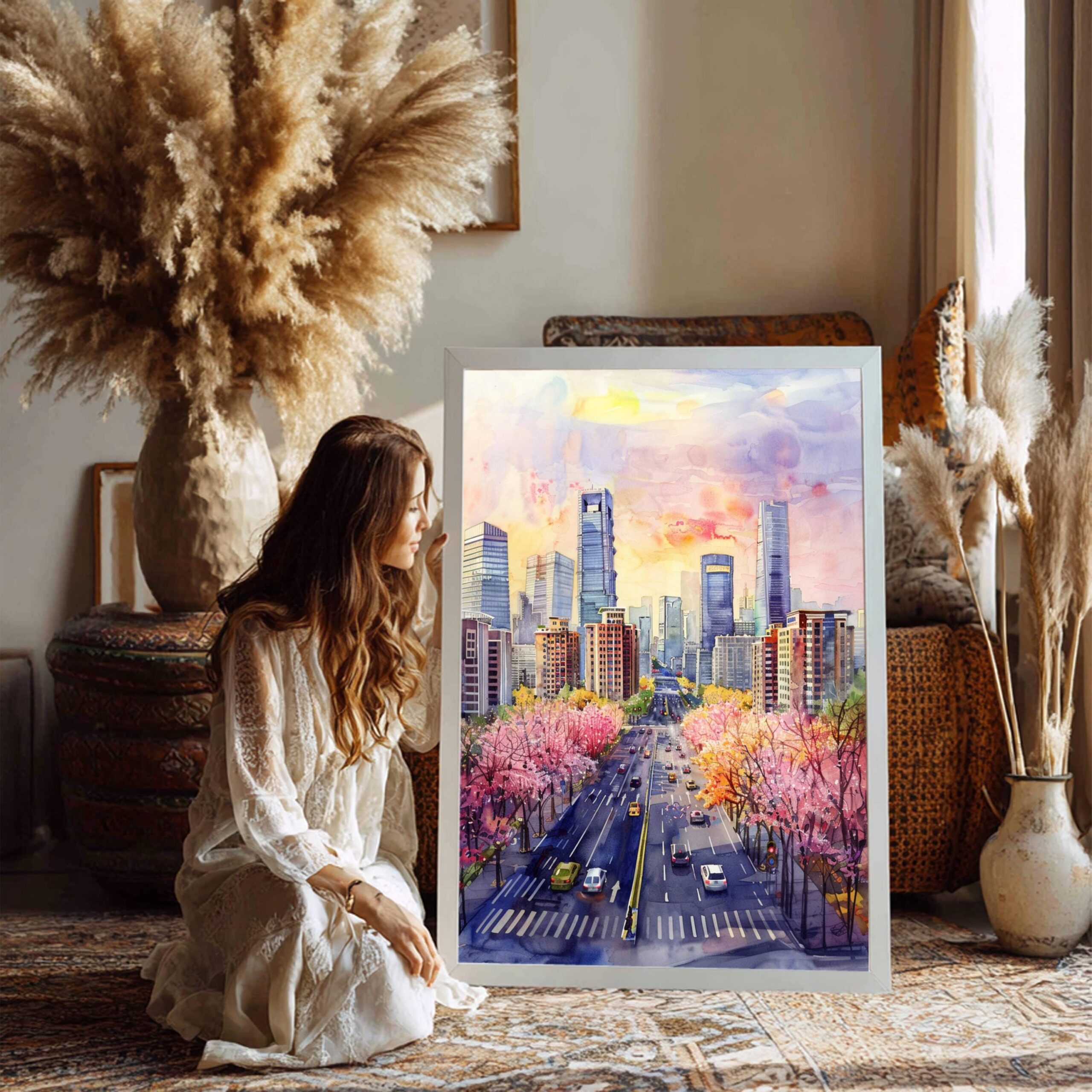 Beijing China Watercolor Print: Asia Travel Art Poster - Image 7