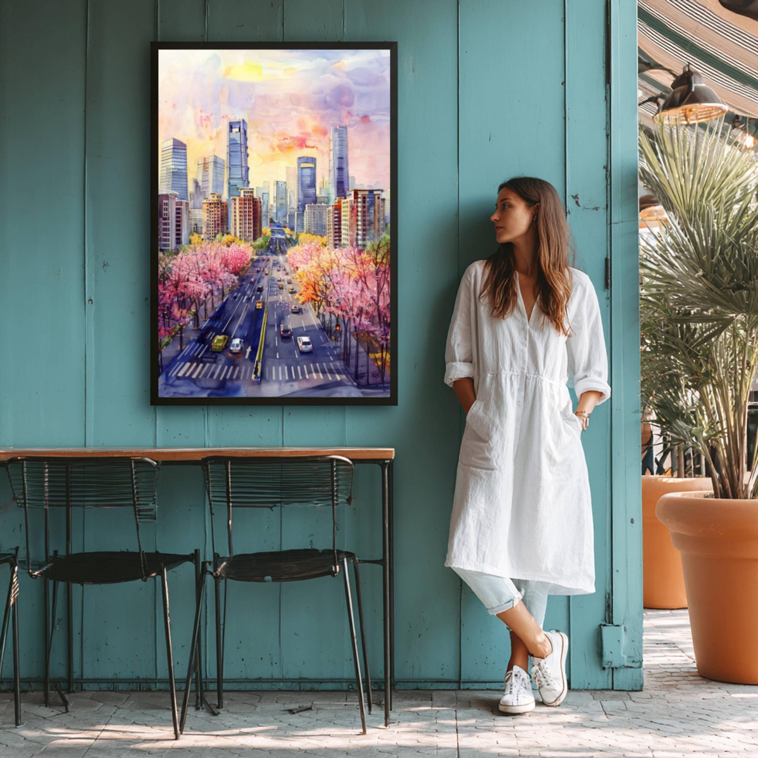 Beijing China Watercolor Print: Asia Travel Art Poster - Image 9