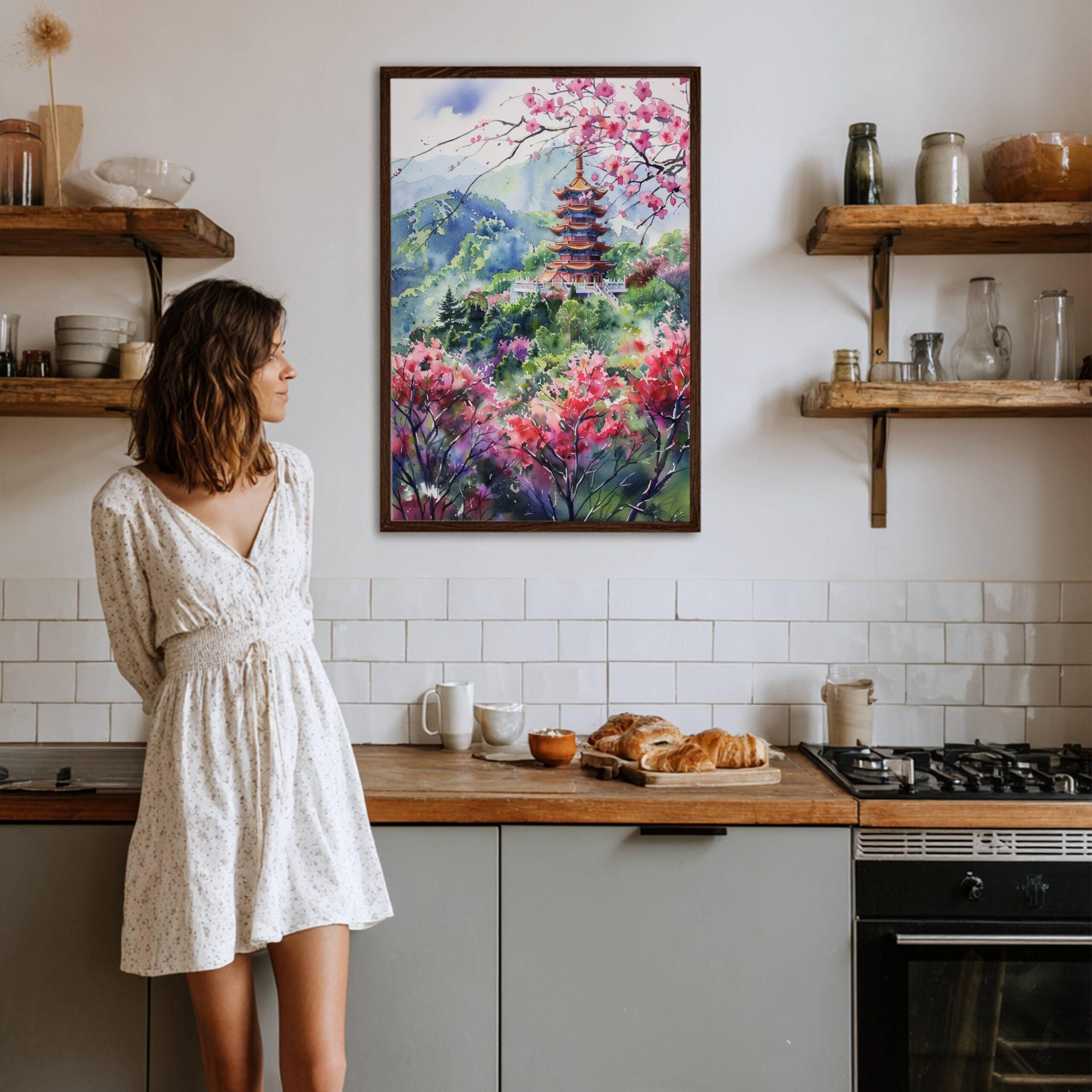 Taiwan Watercolor Print: Asia Travel Art Poster - Image 8